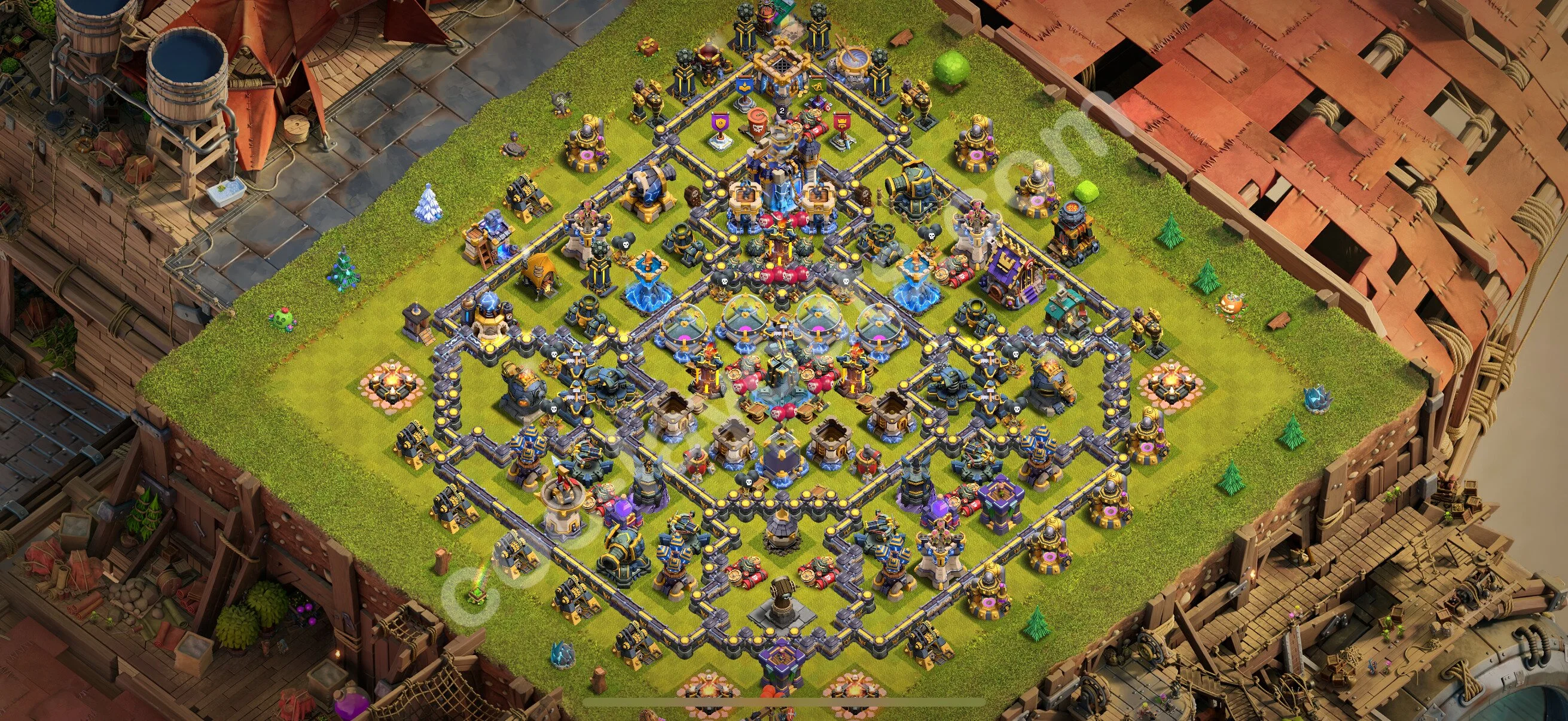 Farming Base TH18 with Link - plan / layout / design - Clash of Clans 2026 - (#10) — Farma TH18