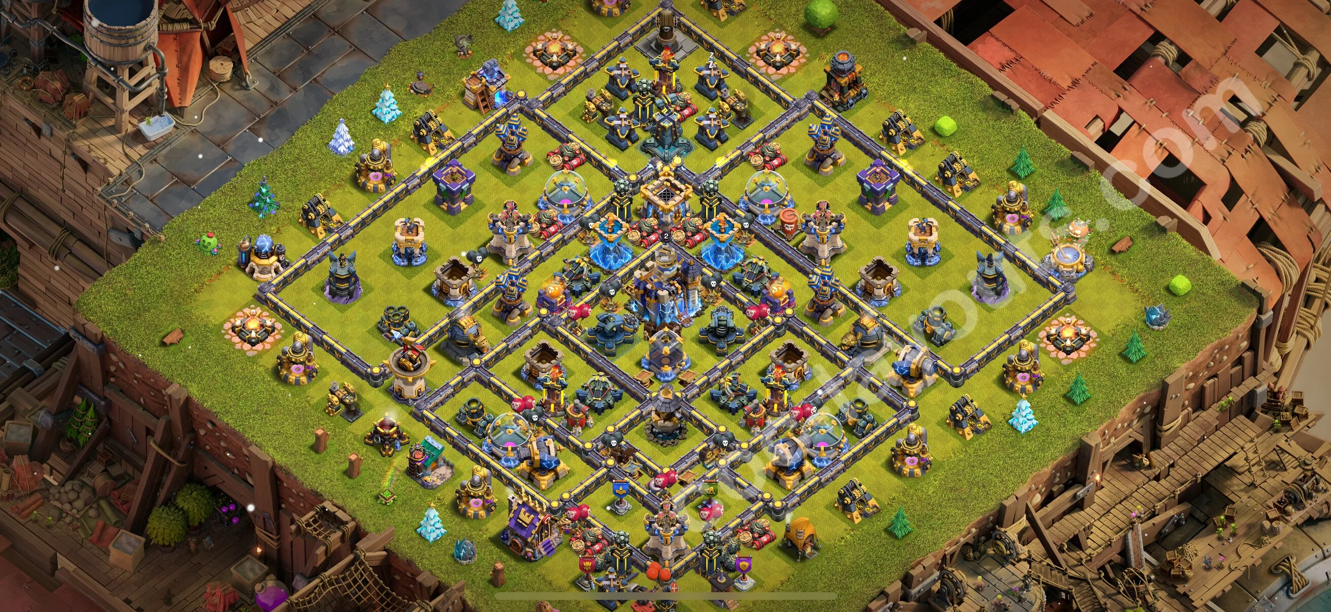 Farming Base TH18 with Link, Anti 3 Stars - plan / layout / design - Clash of Clans 2026 - (#13) — Farm TH18