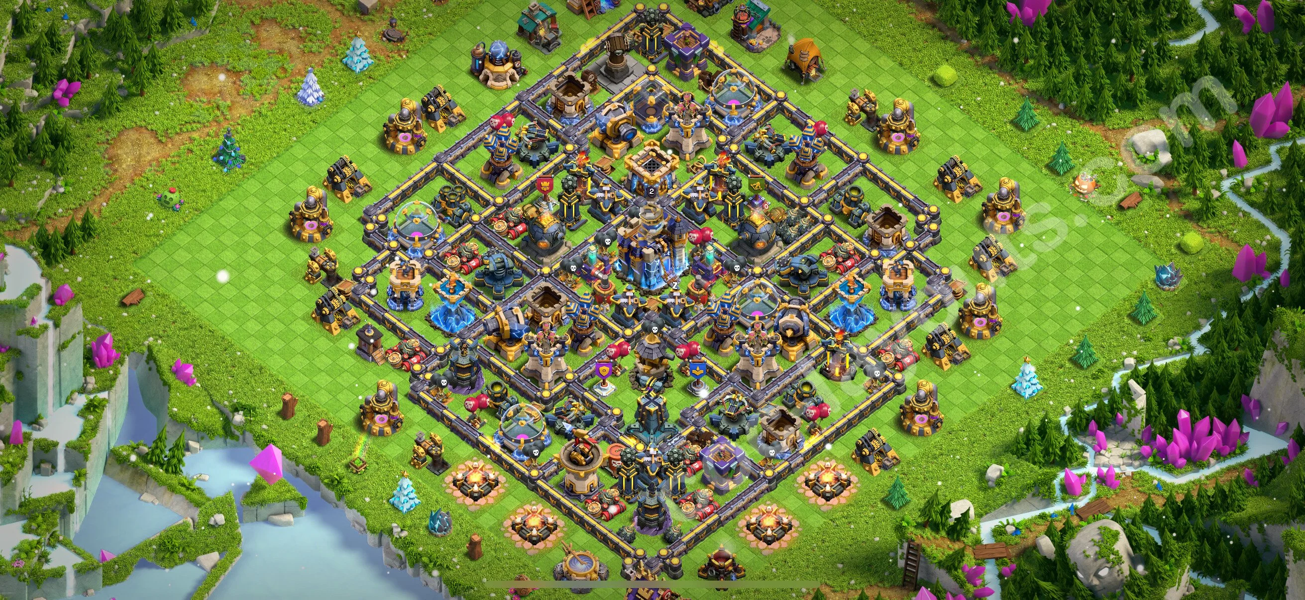 Farming Base TH18 with Link - plan / layout / design - Clash of Clans 2026 - (#14) — Farm TH18