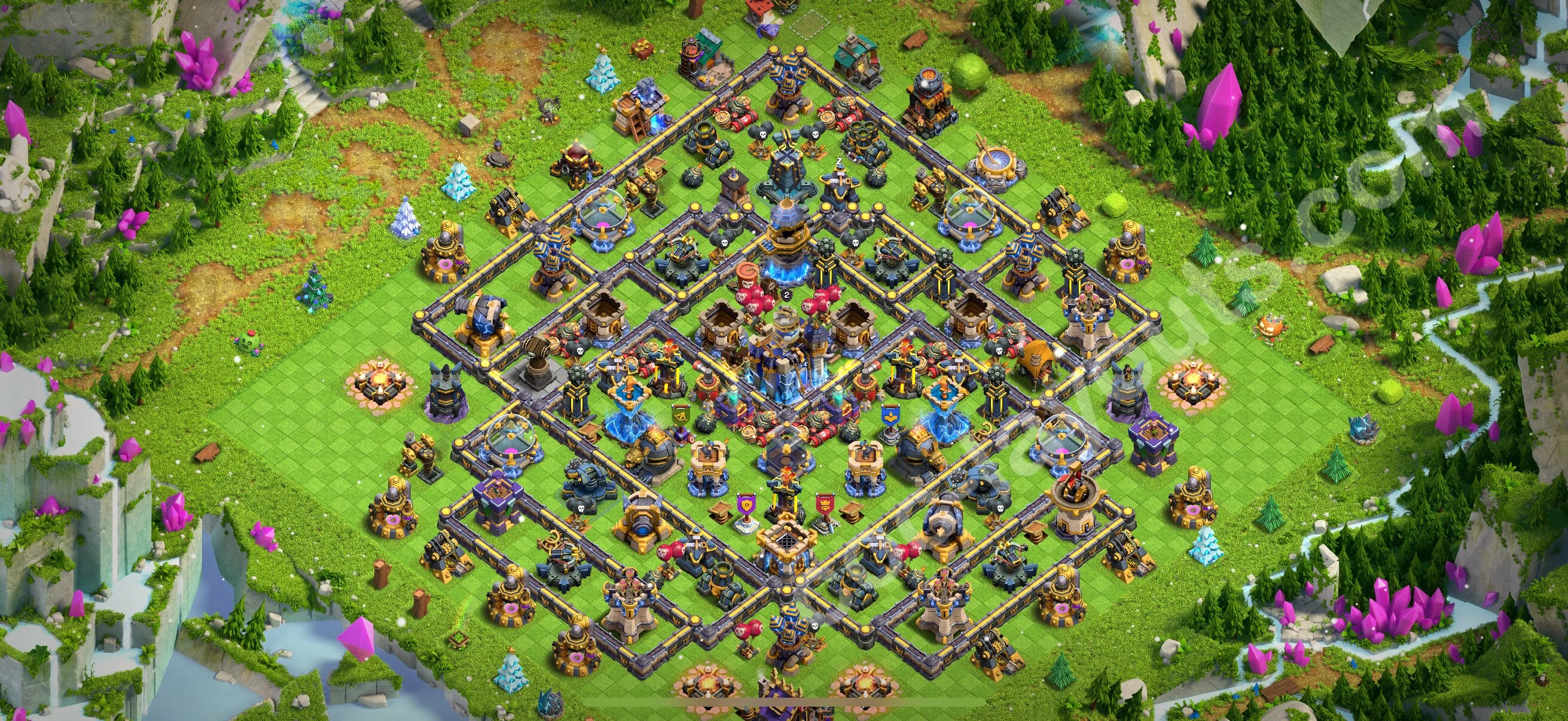 Farming Base TH18 with Link, Anti 3 Stars - plan / layout / design - Clash of Clans 2026 - (#15) — Farma TH18