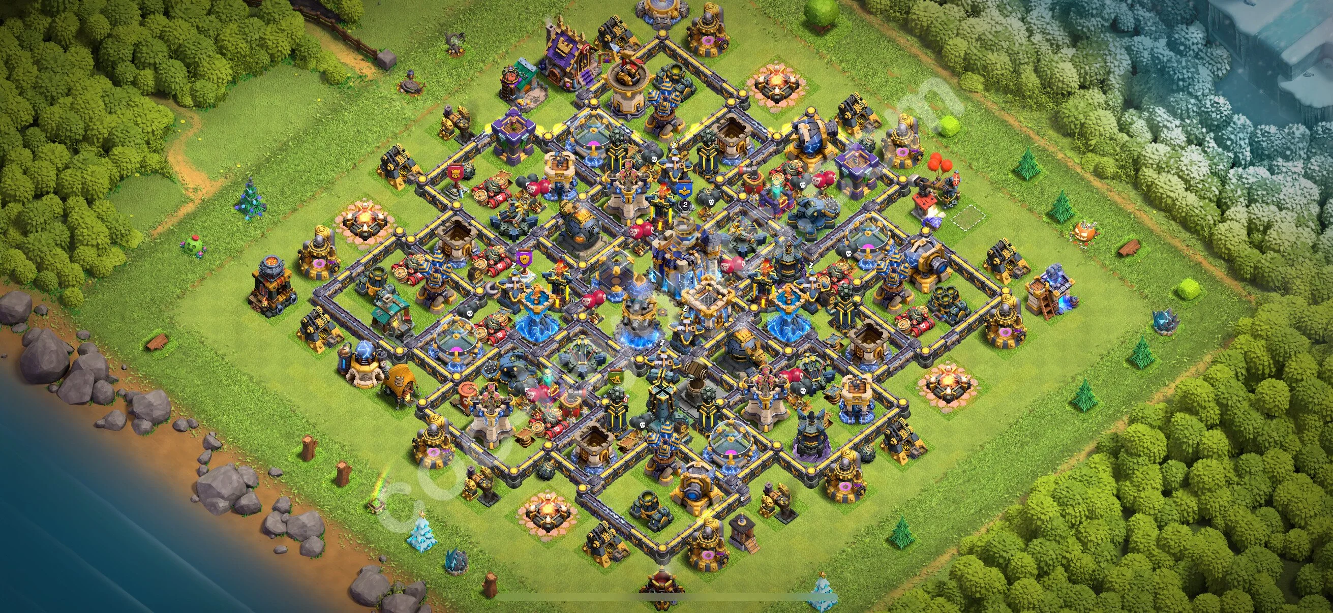 Farming Base TH18 with Link, Hybrid - plan / layout / design - Clash of Clans 2026 - (#16) — Farm TH18