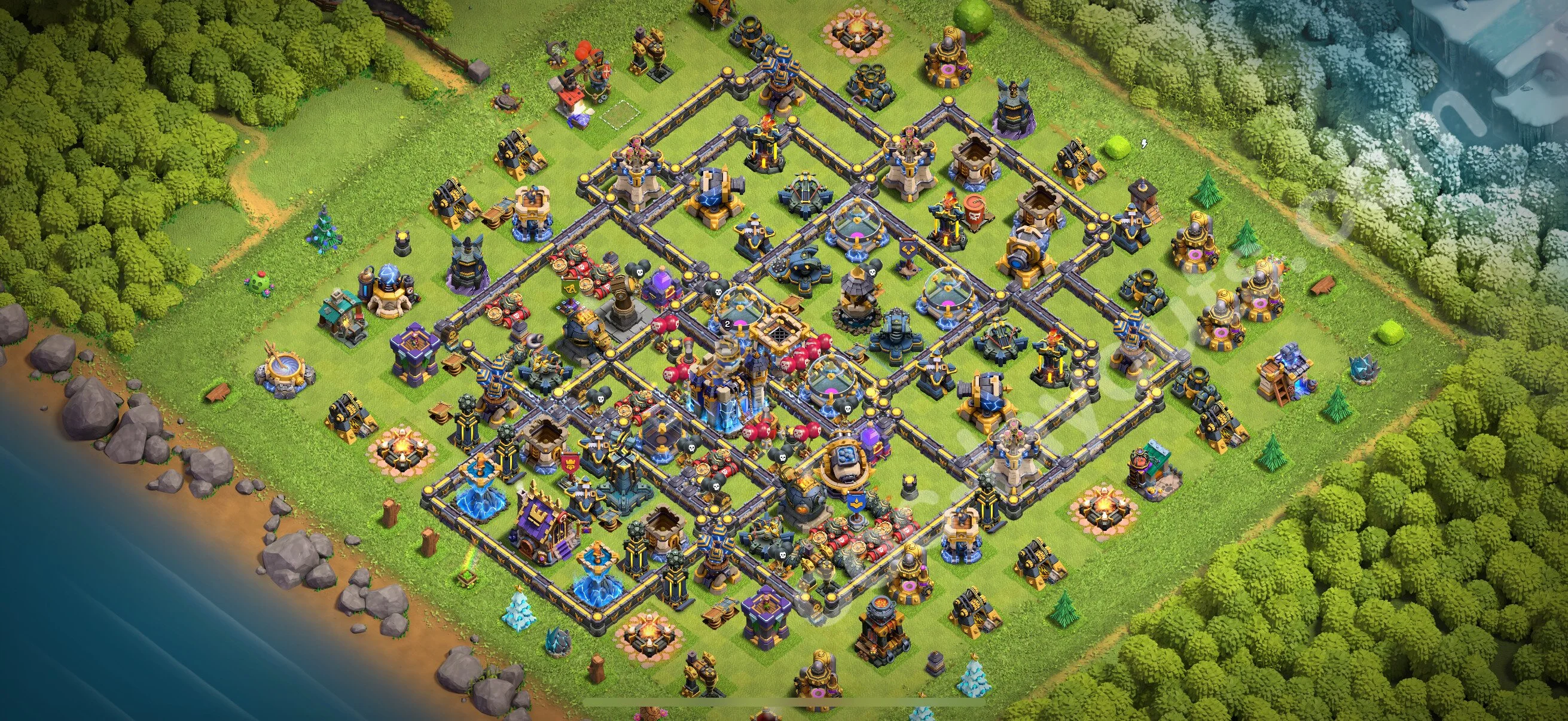Farming Base TH18 with Link, Anti 3 Stars, Hybrid - plan / layout / design - Clash of Clans 2026 - (#18) — Farming TH18