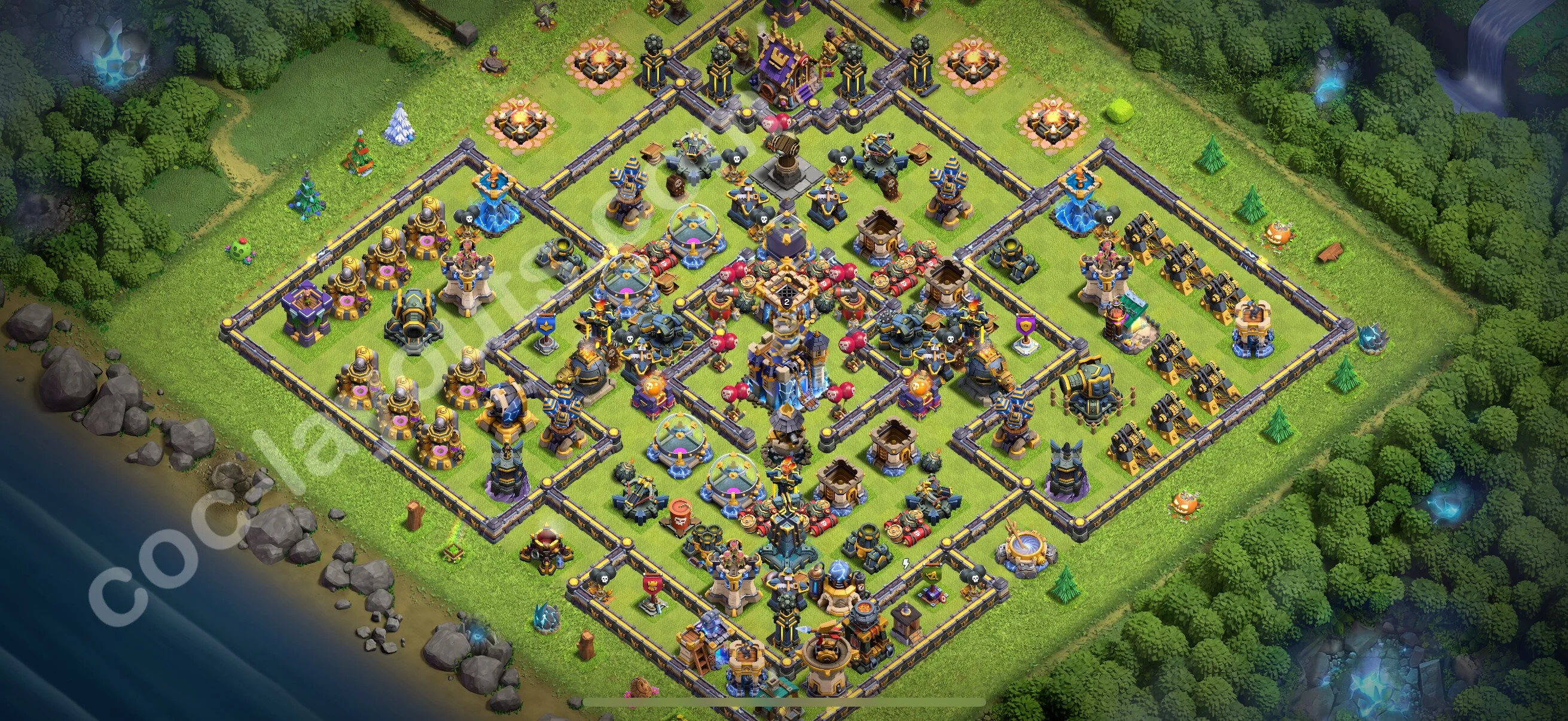 Farming Base TH18 with Link, Anti 3 Stars, Hybrid - plan / layout / design - Clash of Clans 2026 - (#2)