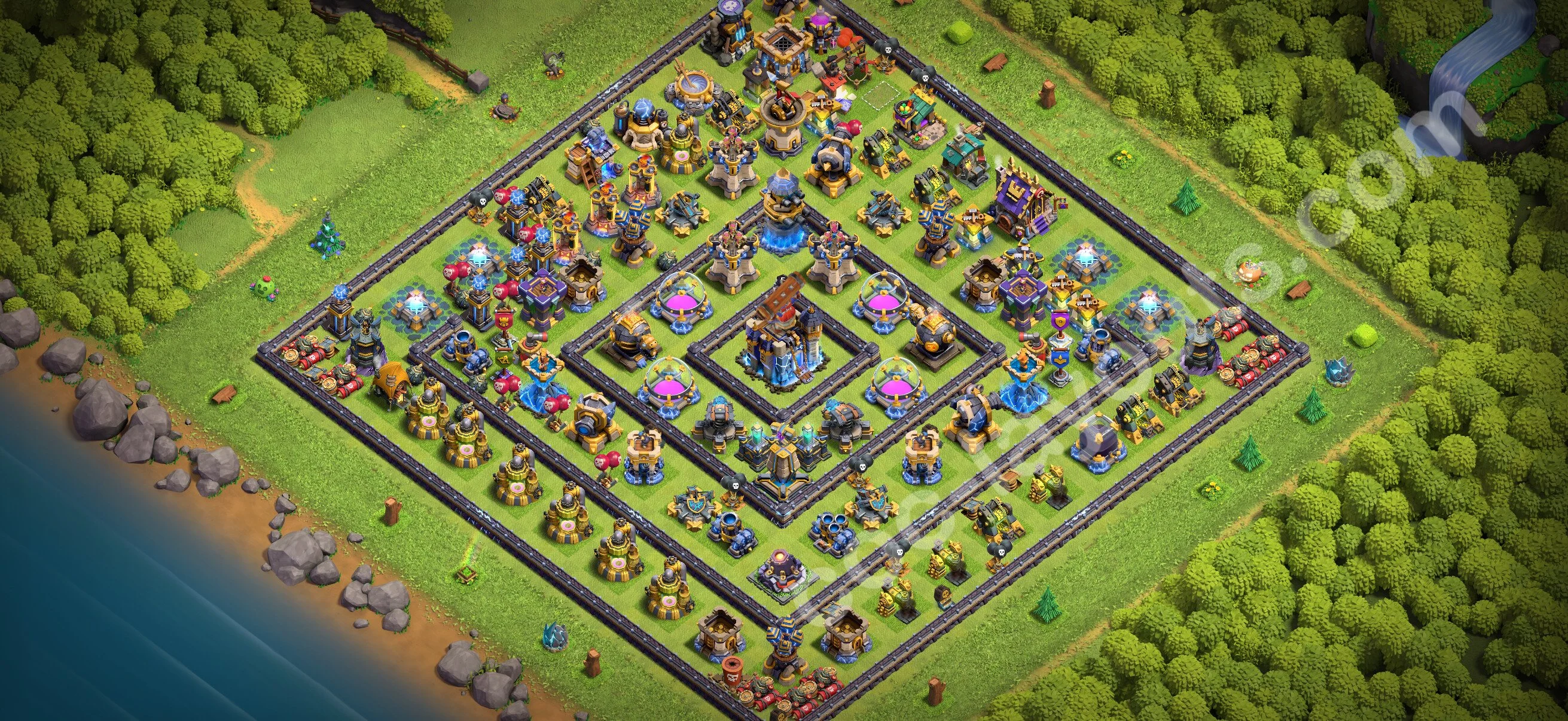 Farming Base TH18 with Link - plan / layout / design - Clash of Clans 2026 - (#21) — Farming TH18