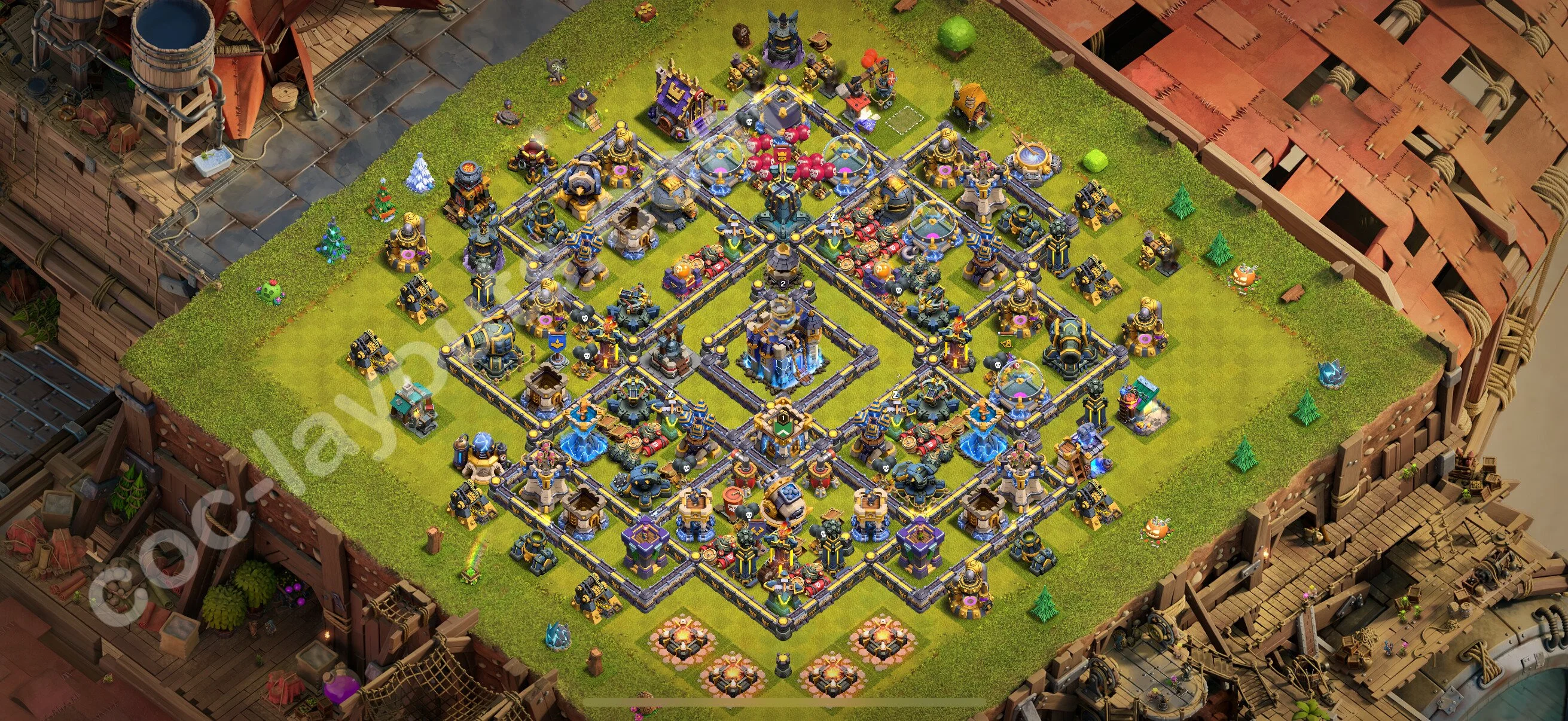 Farming Base TH18 with Link, Hybrid - plan / layout / design - Clash of Clans 2026 - (#3)