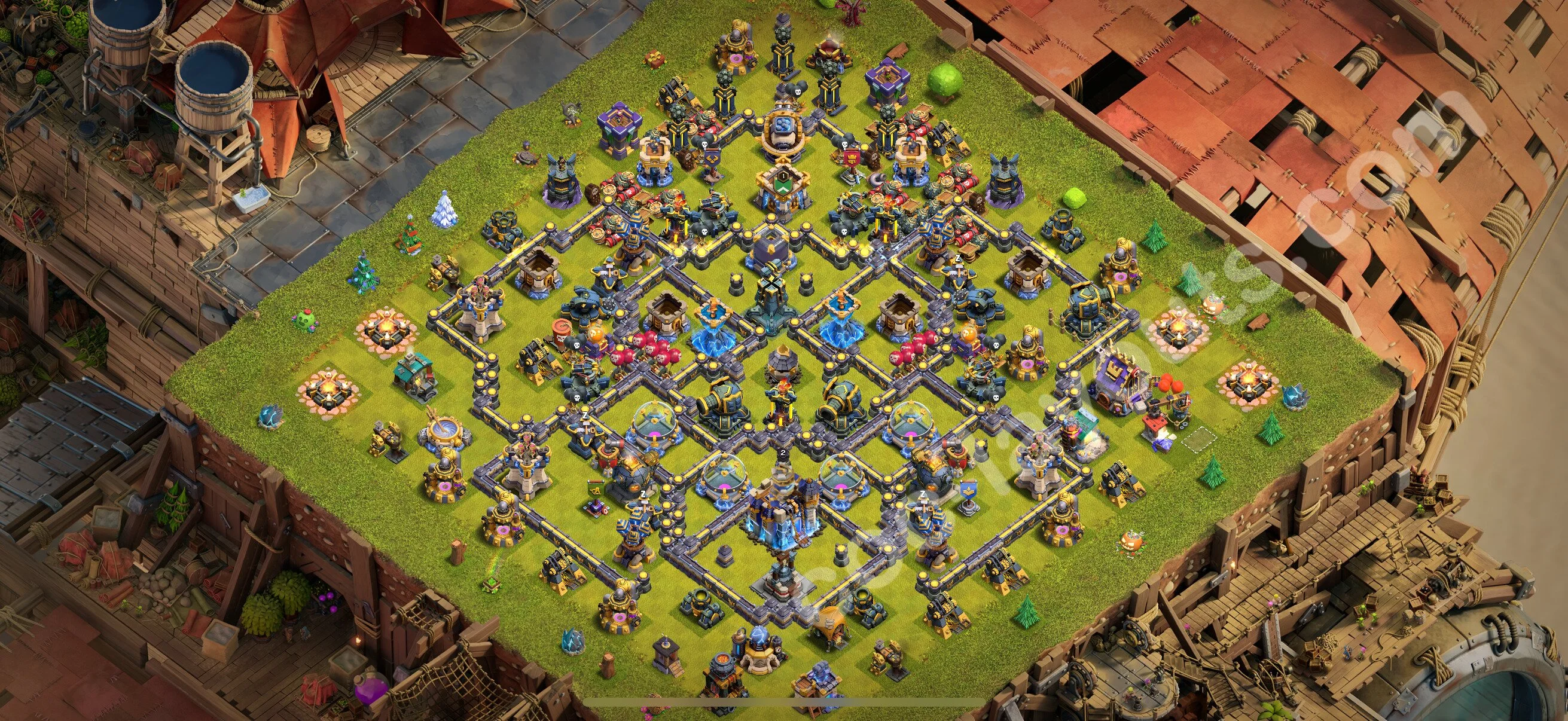 Farming Base TH18 with Link, Hybrid - plan / layout / design - Clash of Clans 2026 - (#4)