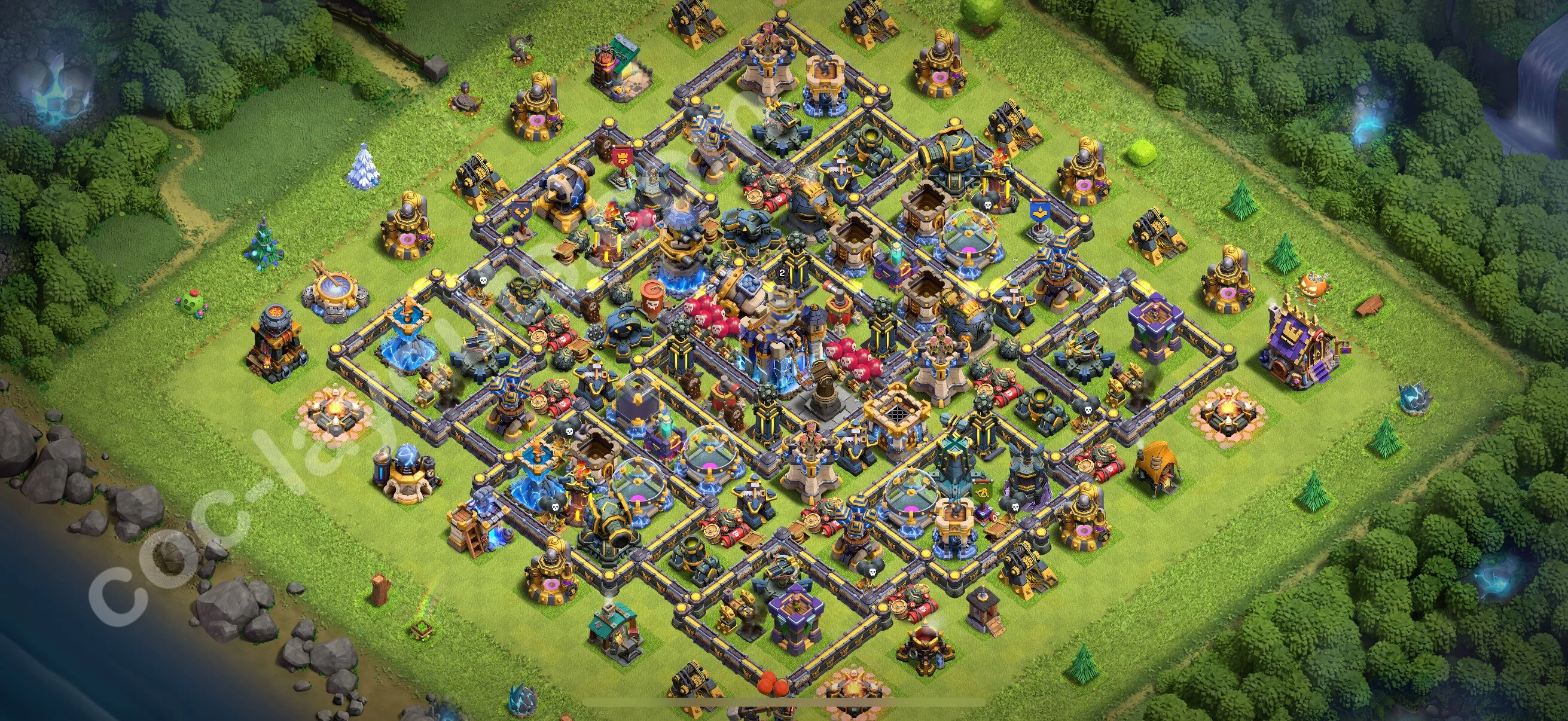 Farming Base TH18 with Link, Anti Everything - plan / layout / design - Clash of Clans 2026 - (#9) — Фарм TH18