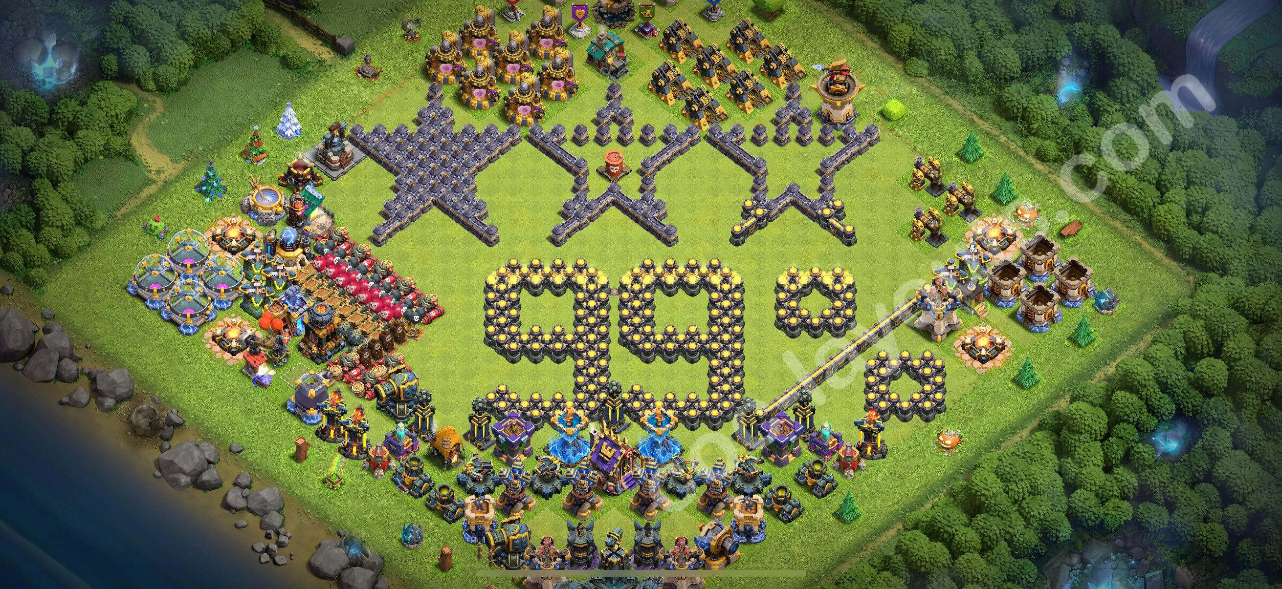 Top Troll Funny Base TH18 with Link - Funny Art Plan 2026 - Clash of Clans - (#1)