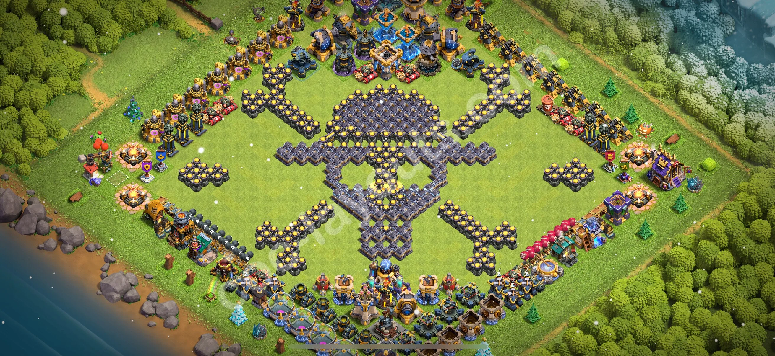 Top Troll Funny Base TH18 with Link - Funny Art Plan 2026 - Clash of Clans - (#10) — Fun TH18