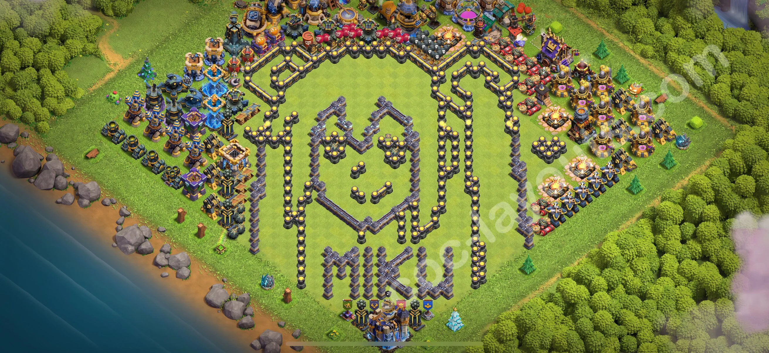 Top Troll Funny Base TH18 with Link - Funny Art Plan 2026 - Clash of Clans - (#11) — Fun TH18