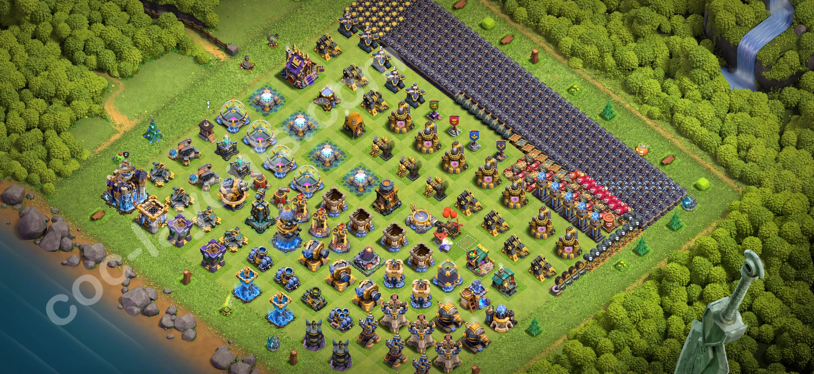 Top Troll Funny Base TH18 with Link - Funny Art Plan 2026 - Clash of Clans - (#14) — Zabawa TH18