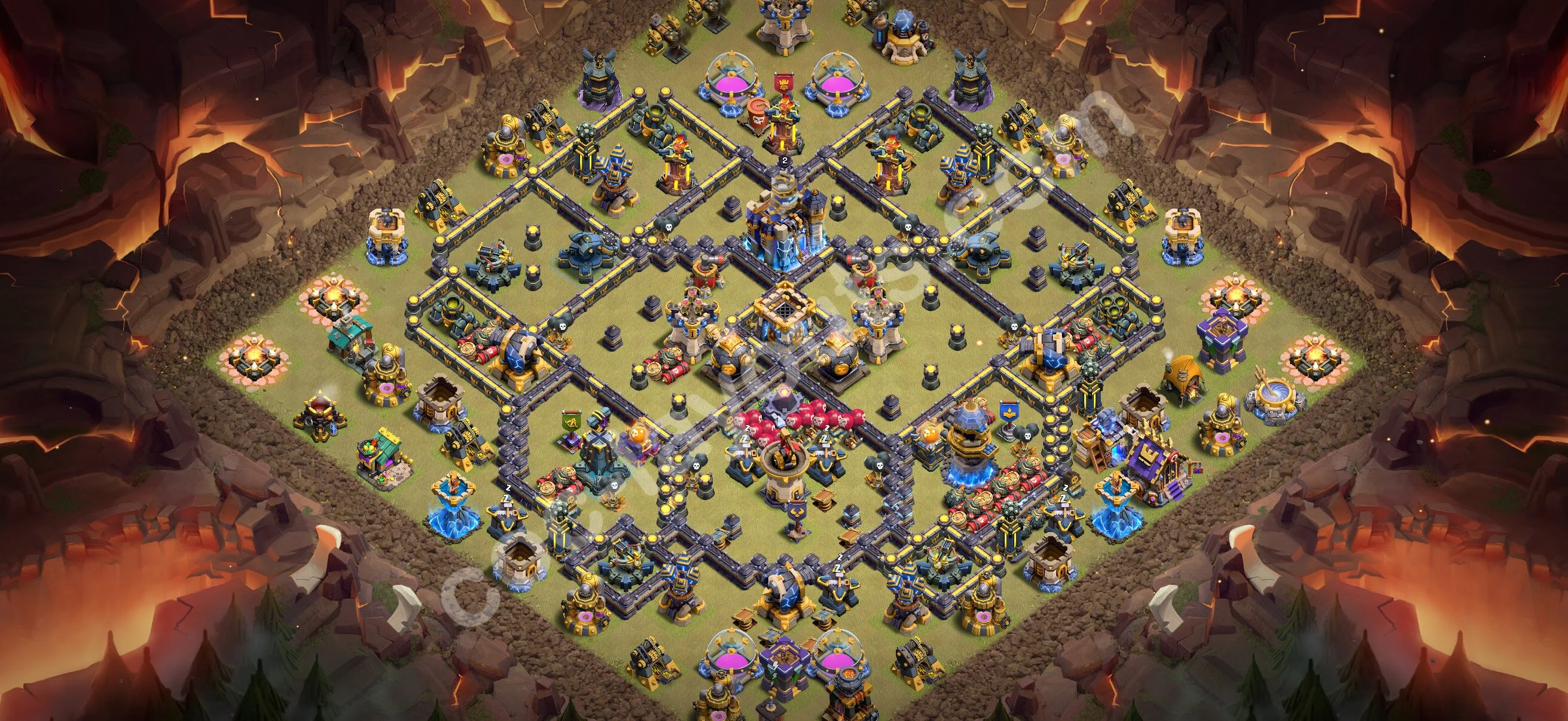 Top War Base TH18 with Link, Anti Everything - CWL Defence Plan 2026 - Clash of Clans - (#111) — War BH18