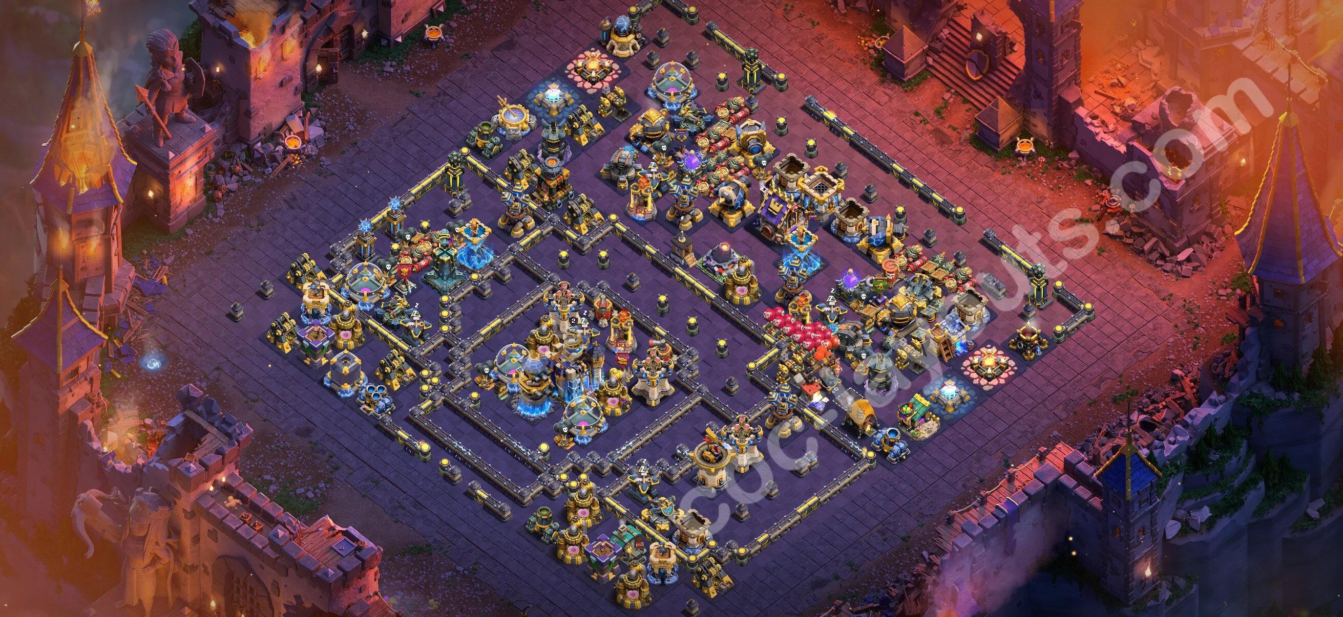 Top War Base TH18 with Link - CWL Defence Plan 2026 - Clash of Clans - (#124) — Oorlog BH18
