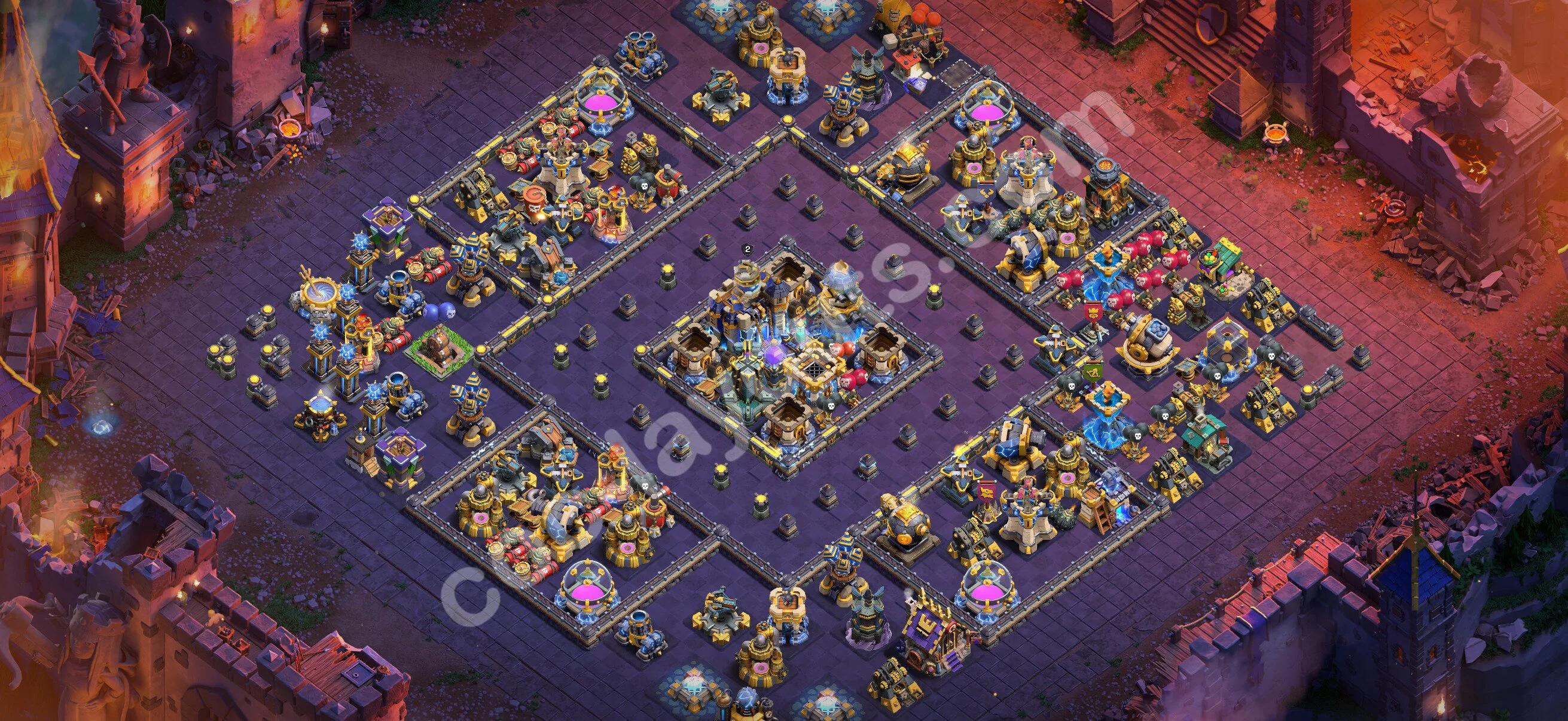 Top War Base TH18 with Link, Anti Everything - Anti 3 Stars CWL Plan 2026 - Clash of Clans - (#144) — Война BH18