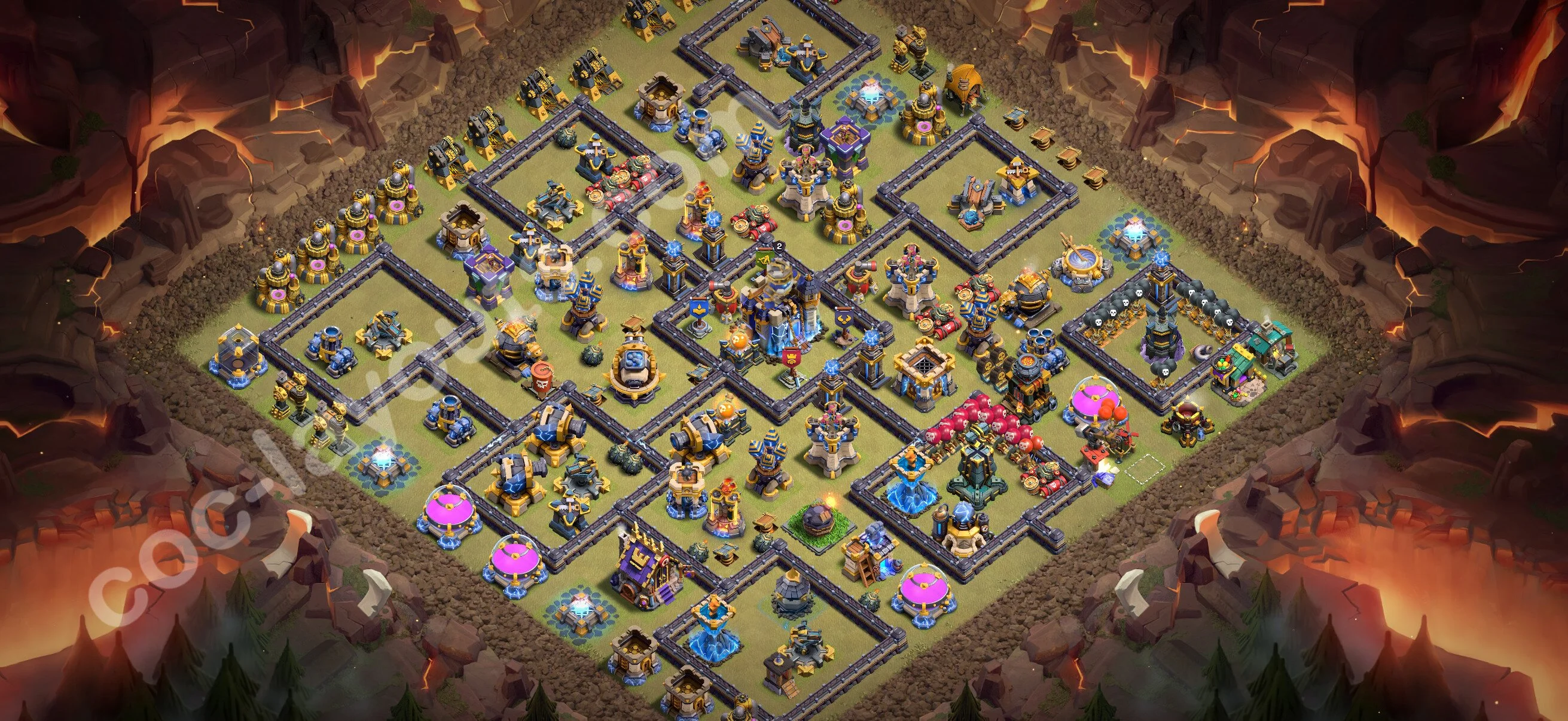 Top War Base TH18 with Link, Anti 2 Stars - Max Levels CWL Plan 2026 - Clash of Clans - (#145) — Oorlog BH18