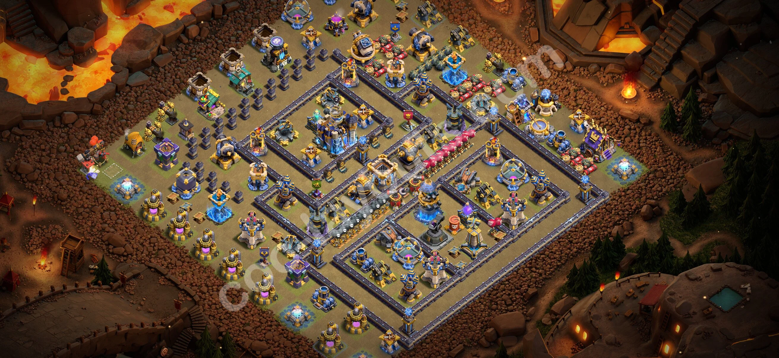 Top War Base TH18 with Link, Anti Air / Electro Dragon - Anti 3 Stars CWL Plan 2026 - Clash of Clans - (#158) — Oorlog BH18