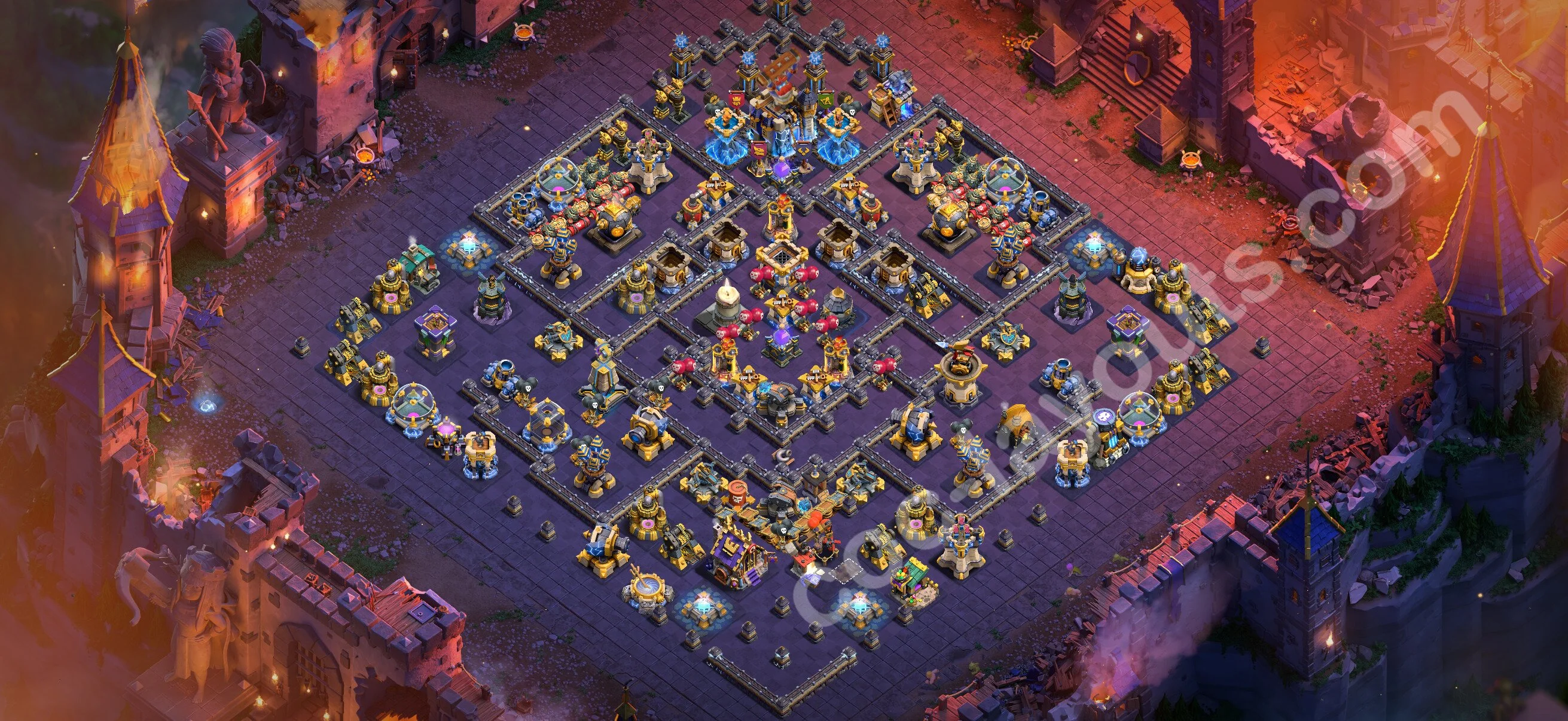 Top War Base TH18 with Link - Anti 3 Stars CWL Plan 2026 - Clash of Clans - (#166) — Wojna BH18