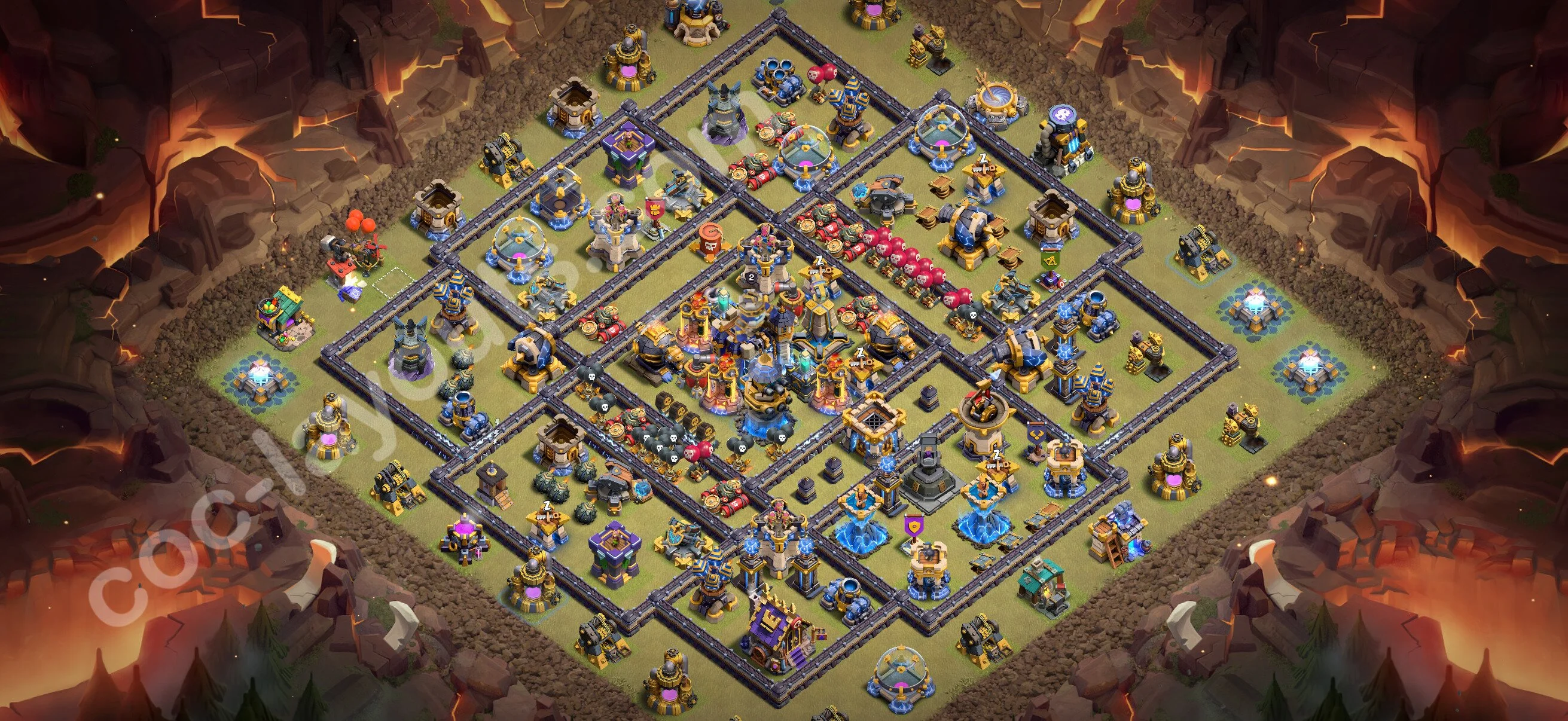 Top War Base TH18 with Link - Anti 2 Stars CWL Plan 2026 - Clash of Clans - (#167) — Guerre BH18