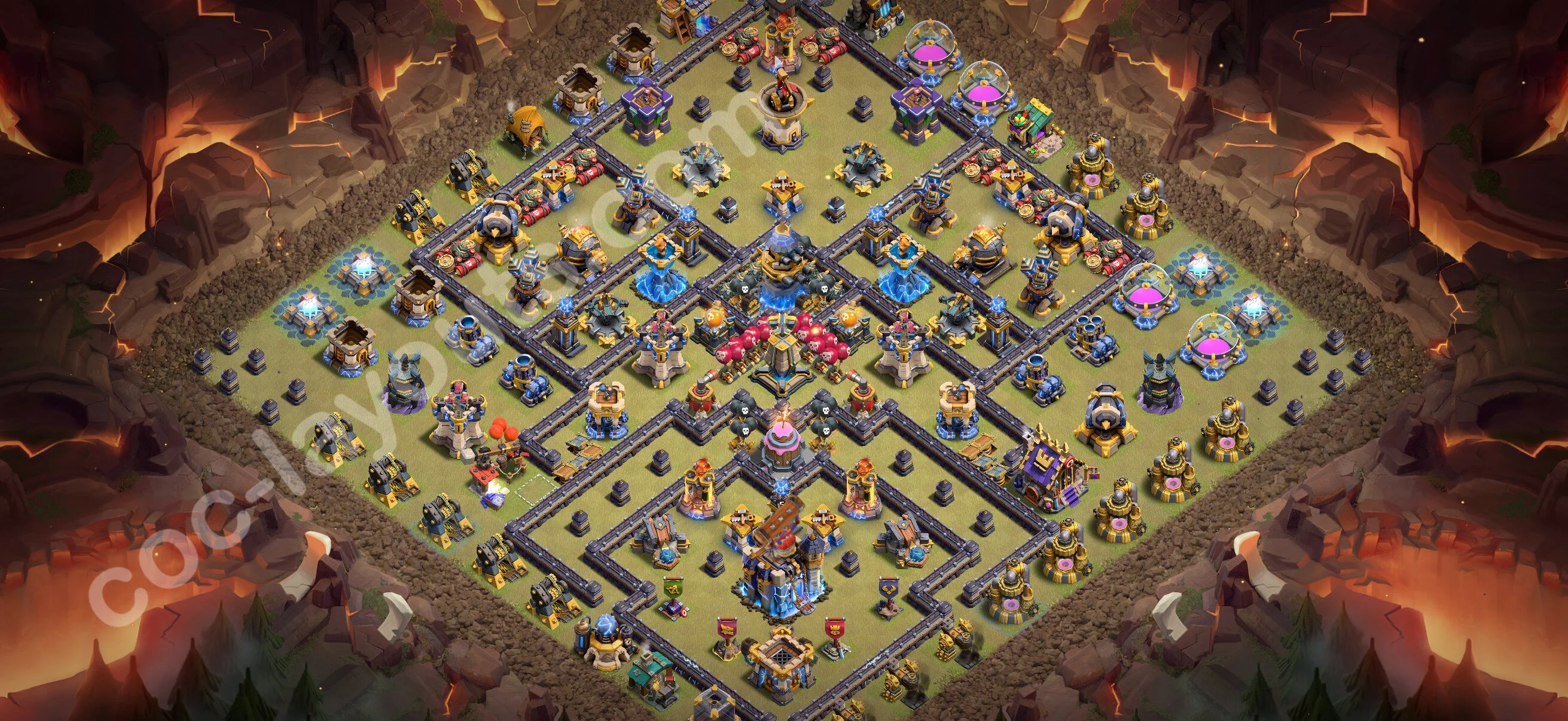 Top War Base TH18 with Link - Anti 3 Stars CWL Plan 2026 - Clash of Clans - (#173) — Guerre BH18