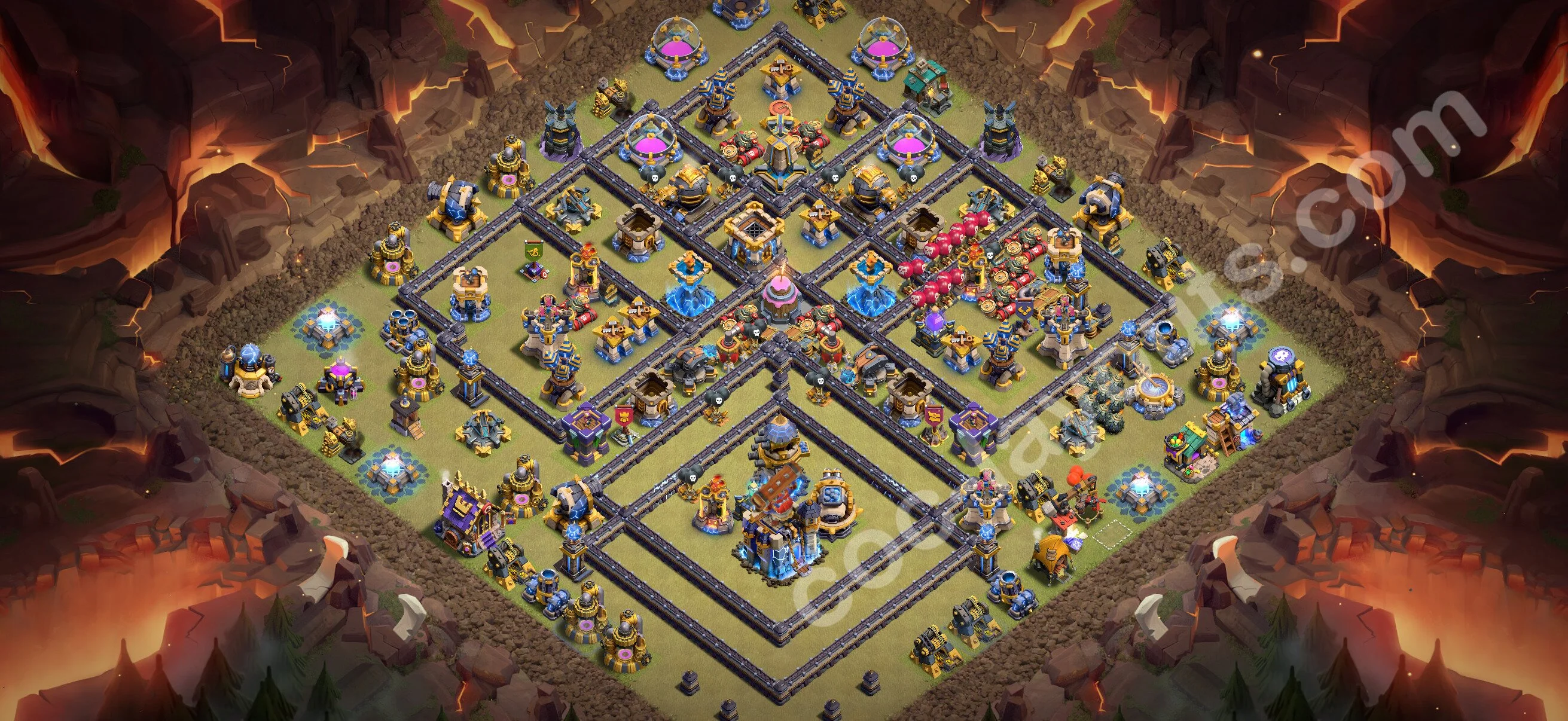 Top War Base TH18 with Link - Anti 3 Stars CWL Plan 2026 - Clash of Clans - (#175) — Krieg BH18