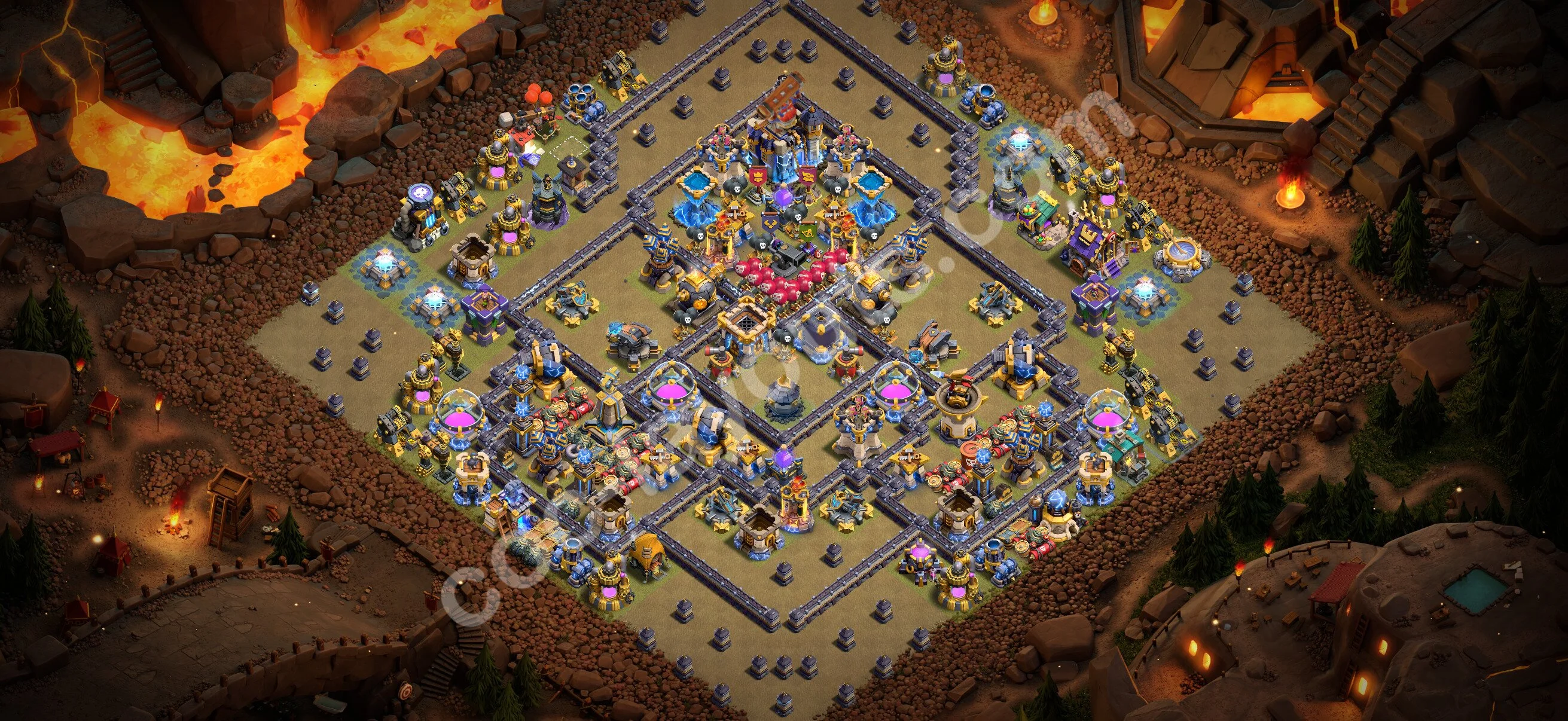 Top War Base TH18 with Link - Anti 3 Stars CWL Plan 2026 - Clash of Clans - (#181) — Krieg BH18
