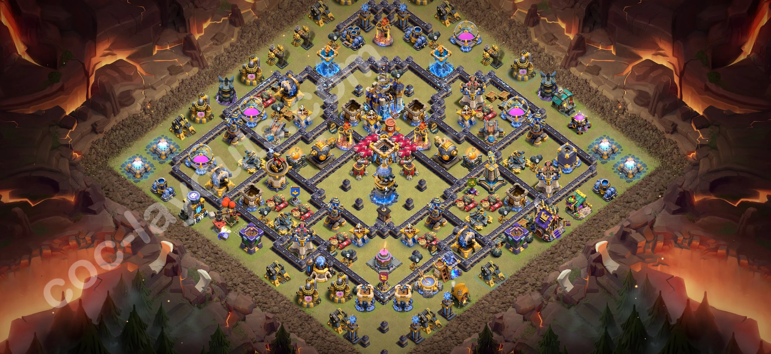 Top War Base TH18 with Link, Anti Air / Electro Dragon - CWL Defence Plan 2026 - Clash of Clans - (#189) — Guerre BH18
