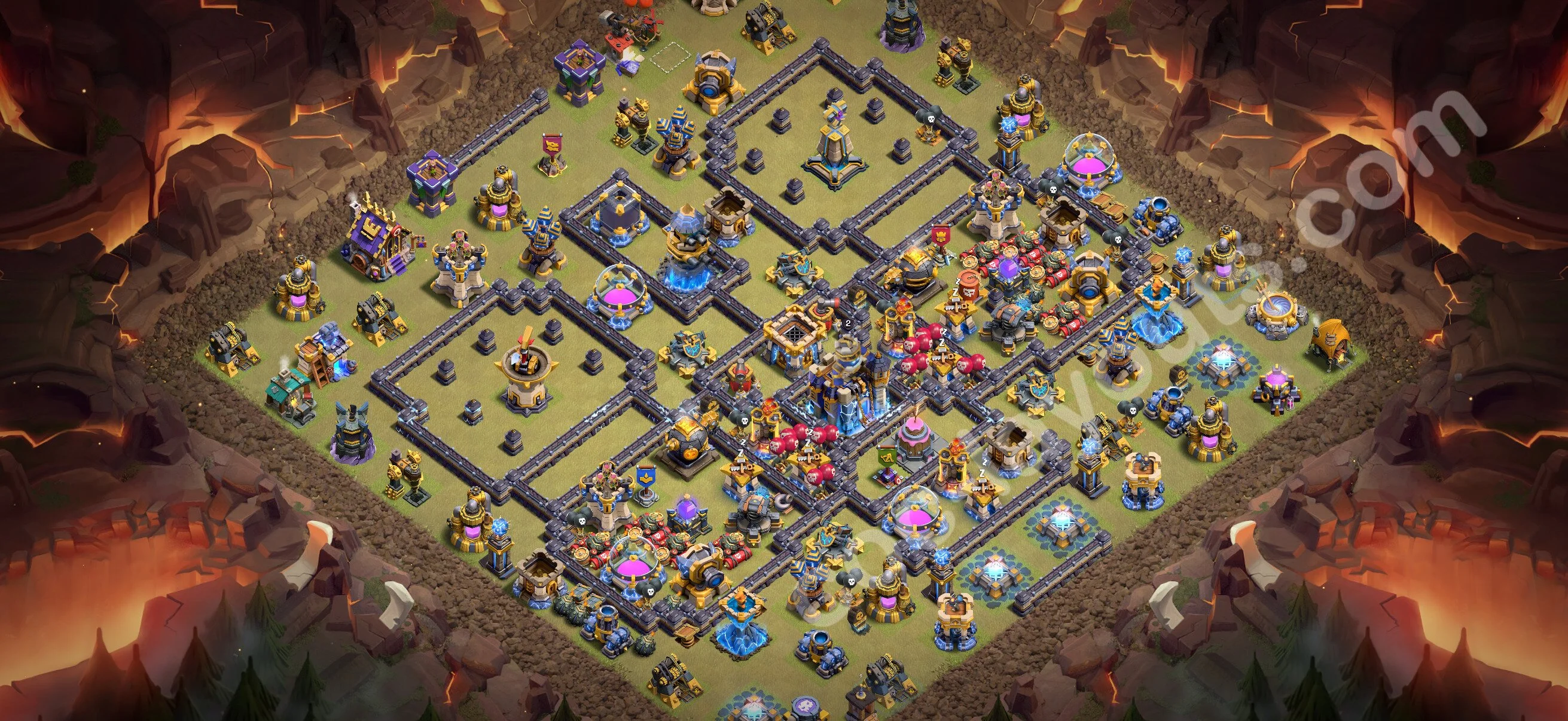 Top War Base TH18 with Link - Anti 3 Stars CWL Plan 2026 - Clash of Clans - (#191) — Guerre BH18
