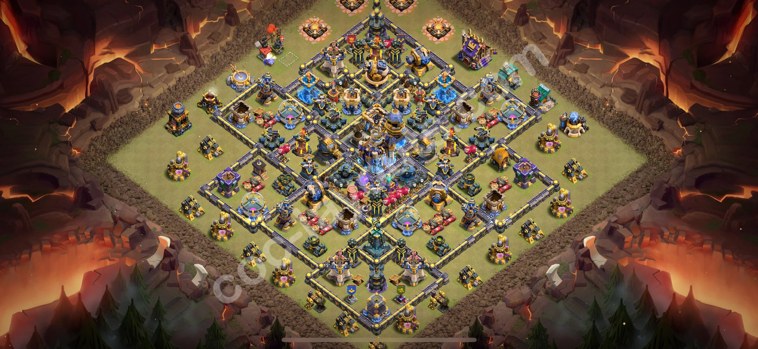 Top War Base TH18 with Link, Hybrid - CWL Defence Plan 2026 - Clash of Clans - (#35) — Krieg BH18
