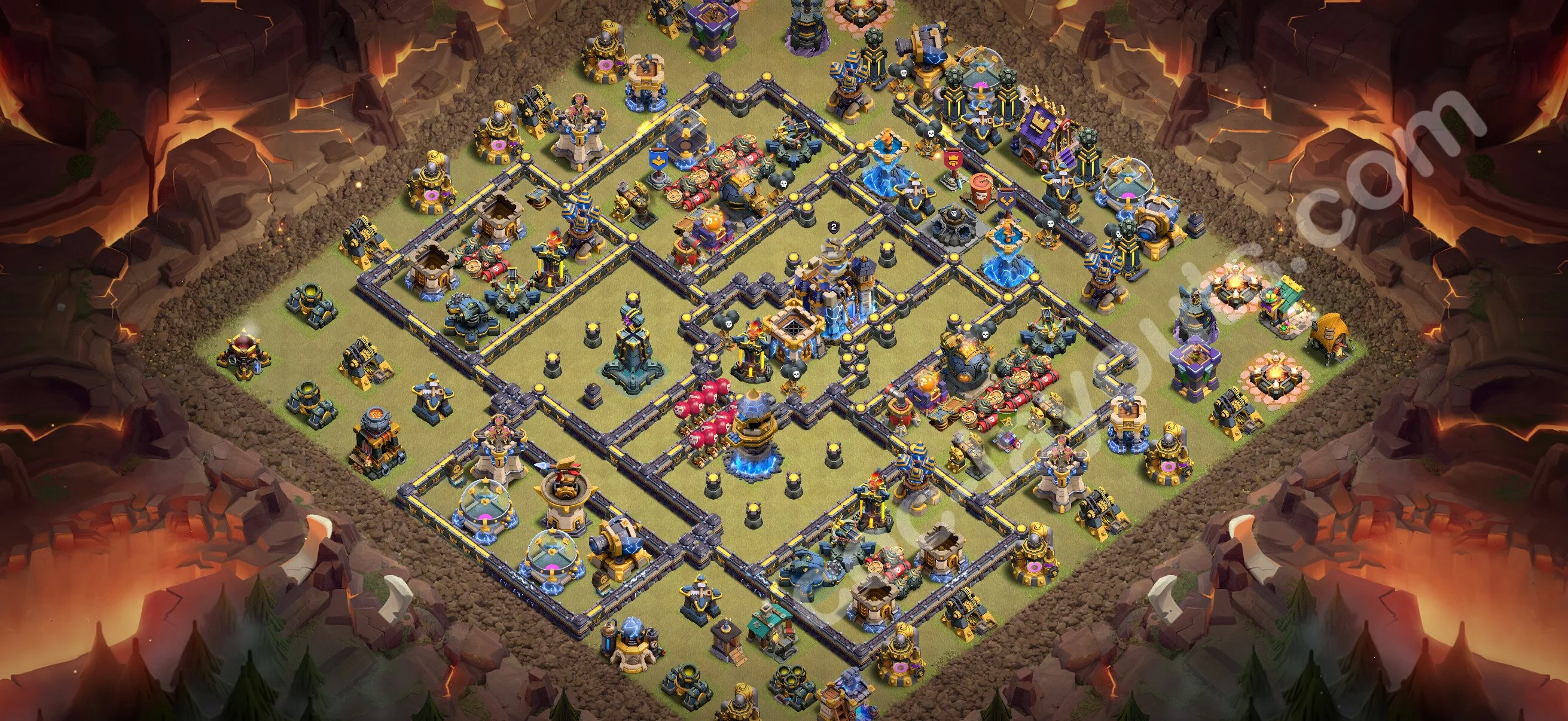 Top War Base TH18 with Link - Anti 3 Stars CWL Plan 2026 - Clash of Clans - (#86) — Oorlog BH18