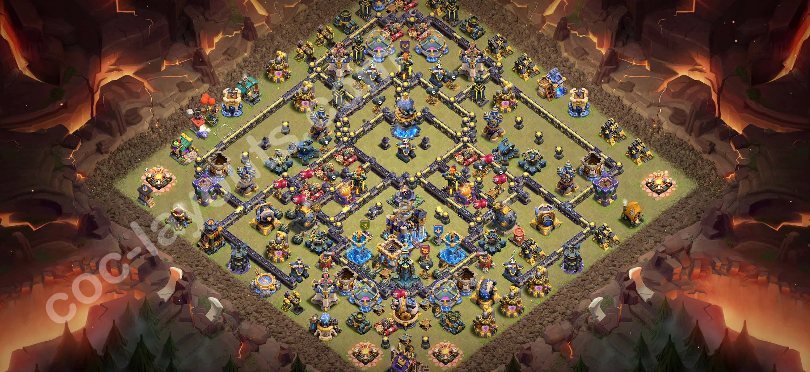 Top War Base TH18 with Link - Anti 2 Stars CWL Plan 2026 - Clash of Clans - (#90) — Krieg BH18