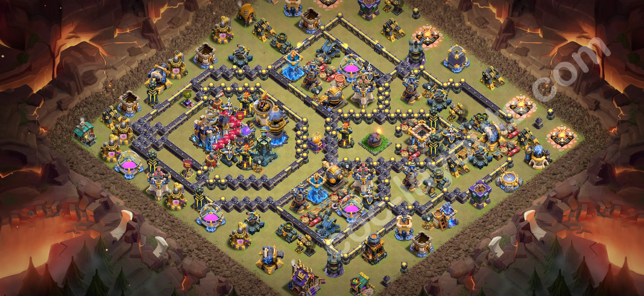 Top War Base TH18 with Link - Anti 2 Stars CWL Plan 2026 - Clash of Clans - (#98) — Oorlog BH18