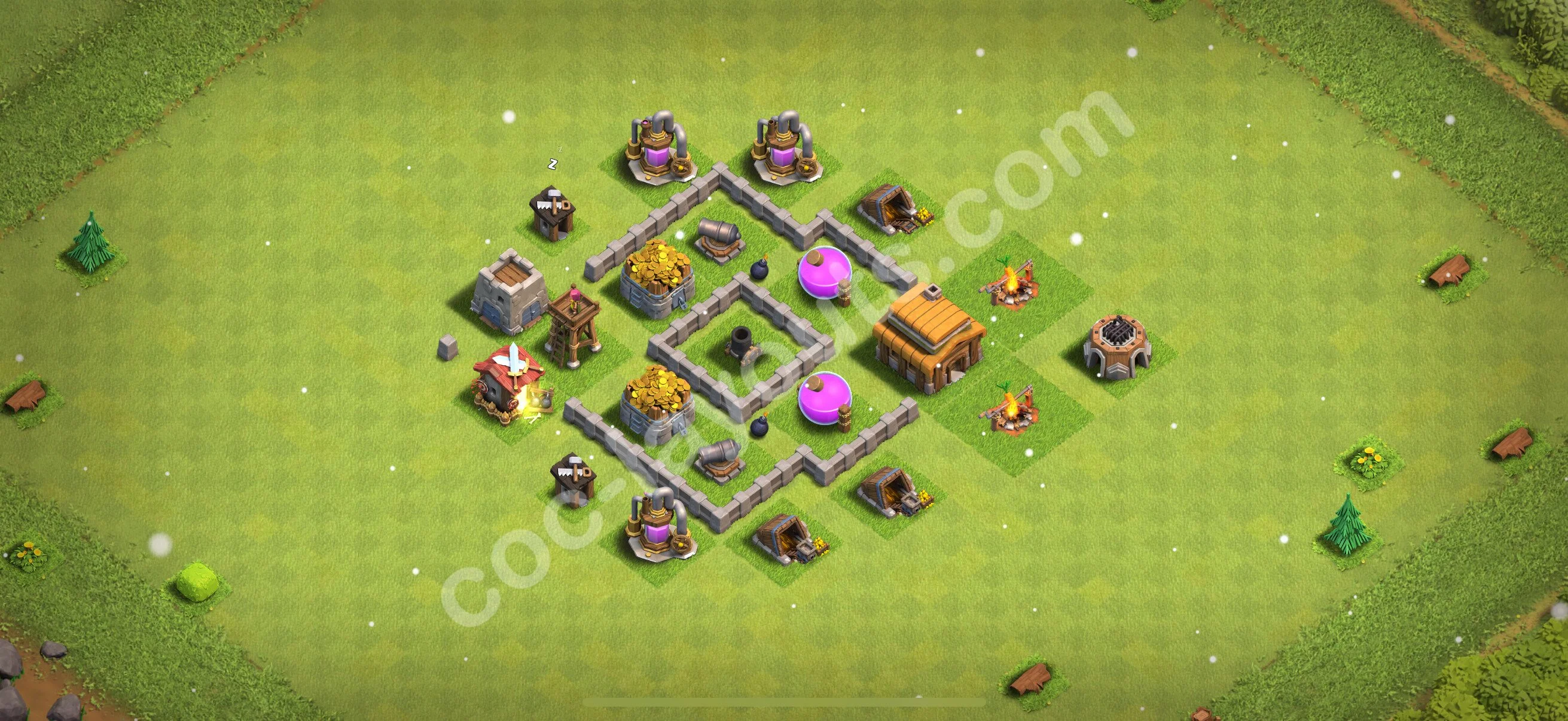Farming Base TH3 Max Levels - plan / layout / design - Clash of Clans 2026 - (#107) — Farm TH3