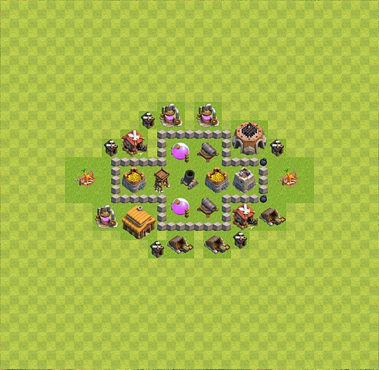 Farming Base TH3 - plan / layout / design - Clash of Clans - (#1)
