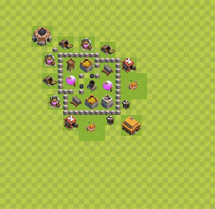 Farming Base TH3 - plan / layout / design - Clash of Clans - (#22) — फ़ार्मिंग TH3