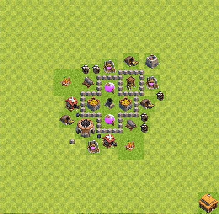 Farming Base TH3 - plan / layout / design - Clash of Clans - (#5)