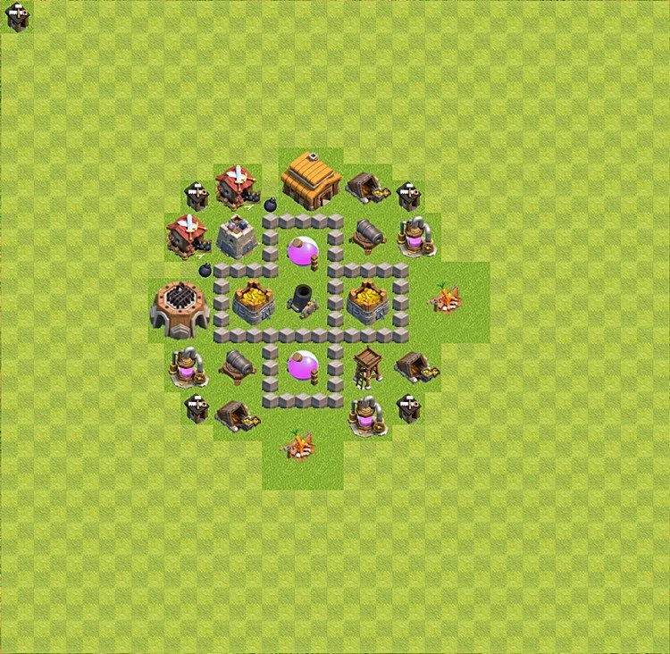 Farming Base TH3 - plan / layout / design - Clash of Clans - (#7)