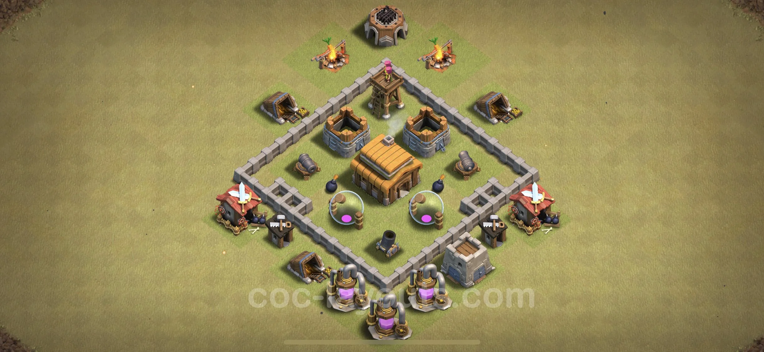 Top War Base TH3 - CWL Defence Plan - Clash of Clans - (#10) — Oorlog TH3