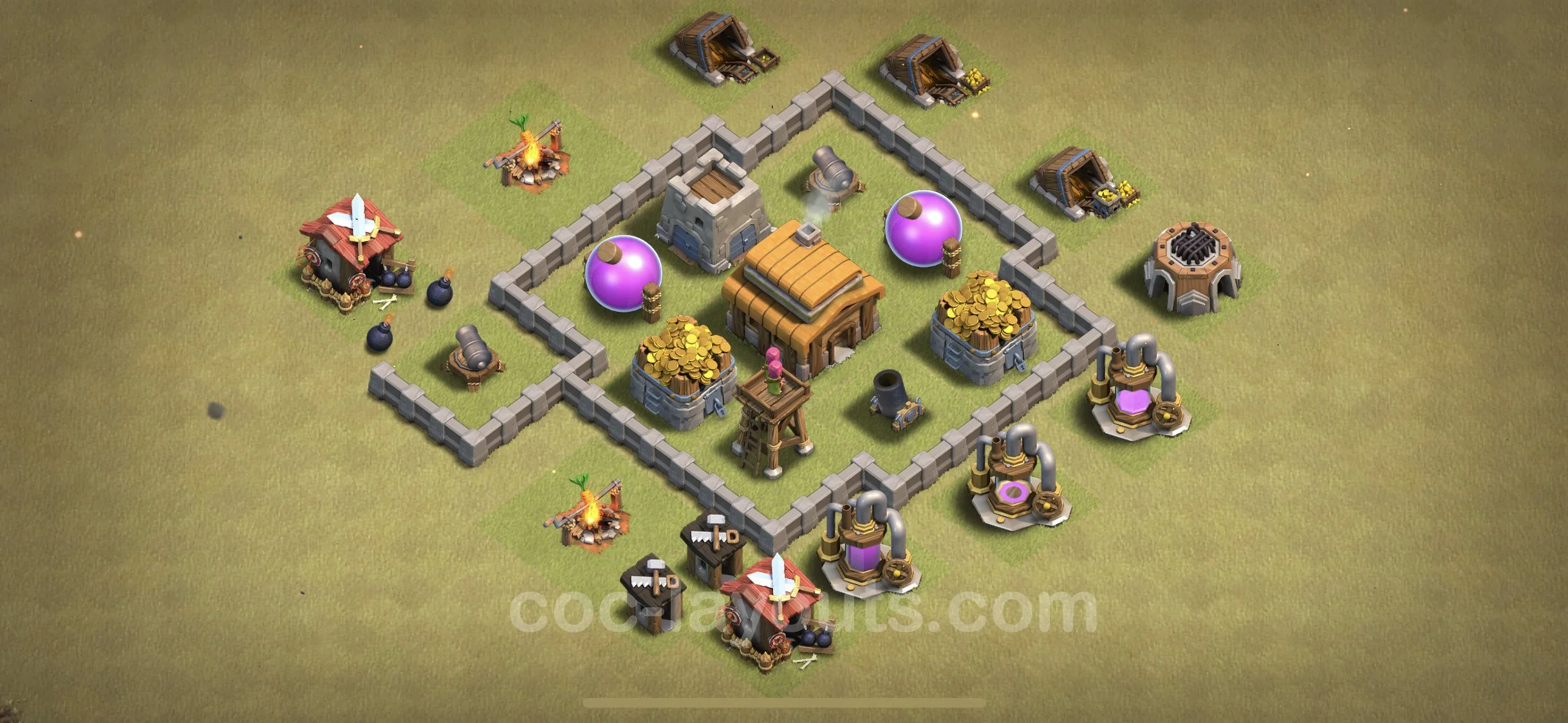 Top War Base TH3, Anti 3 Stars, Hybrid - CWL Defence Plan - Clash of Clans - (#13) — Война TH3