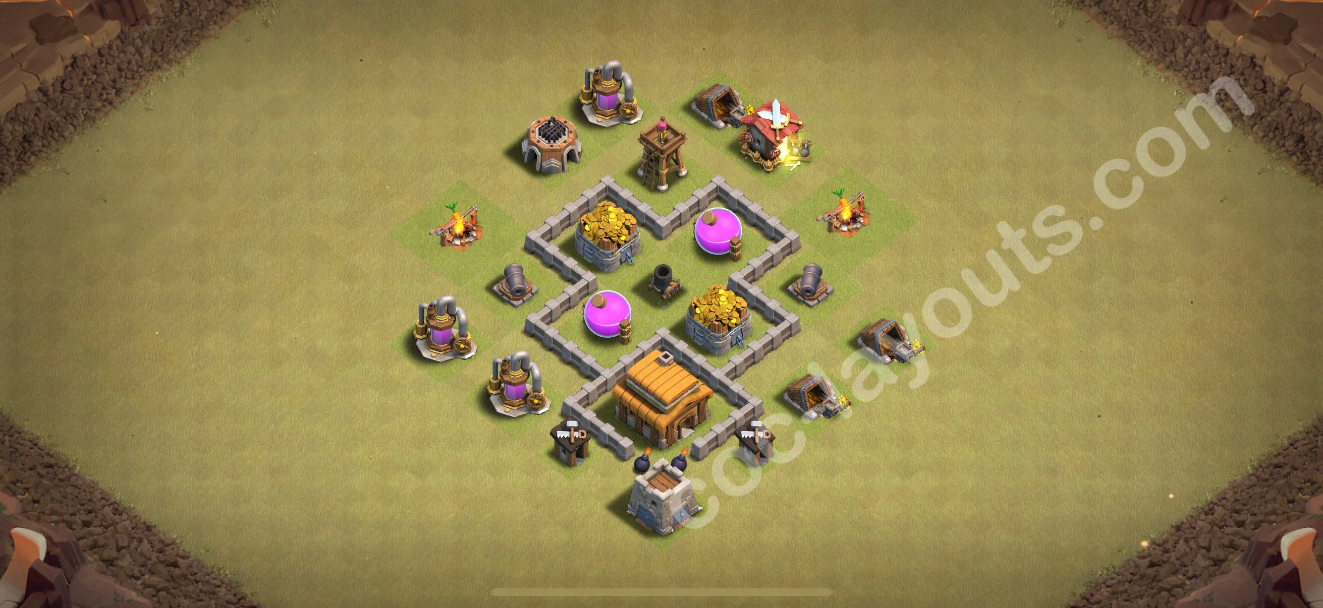 Top War Base TH3, Anti Everything, Hybrid - Max Levels CWL Plan 2026 - Clash of Clans - (#14) — Oorlog TH3