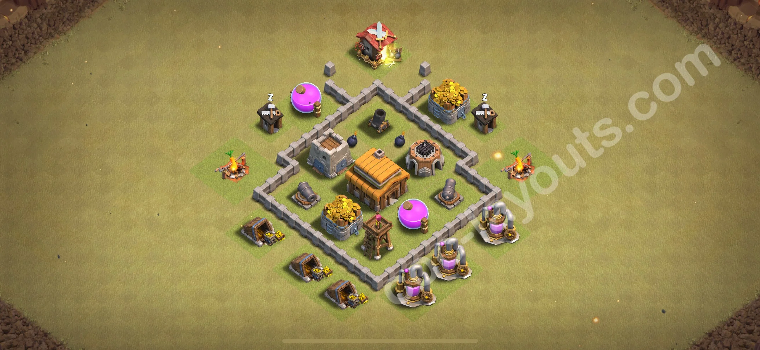 Top War Base TH3, Anti Everything - Anti 2 Stars CWL Plan 2026 - Clash of Clans - (#2)