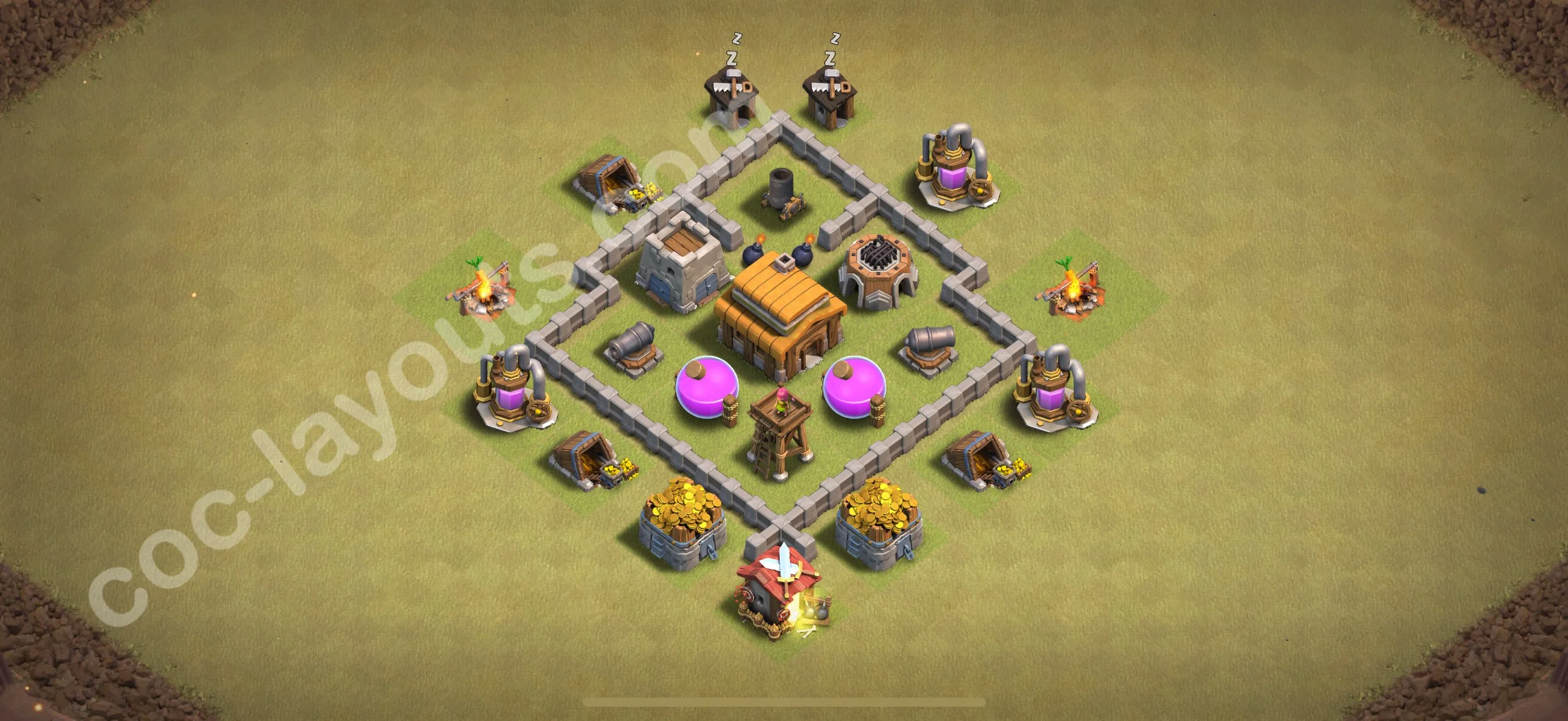 Top War Base TH3 - Anti 2 Stars CWL Plan 2026 - Clash of Clans - (#20) — Wojna TH3