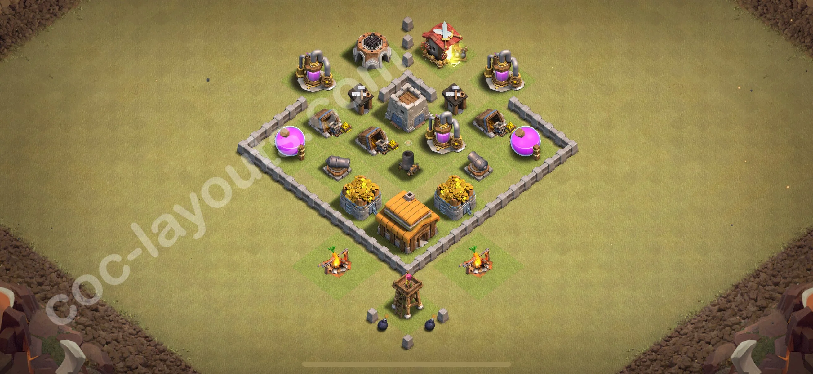 Top War Base TH3, Anti Everything, Hybrid - CWL Defence Plan 2026 - Clash of Clans - (#25) — War TH3
