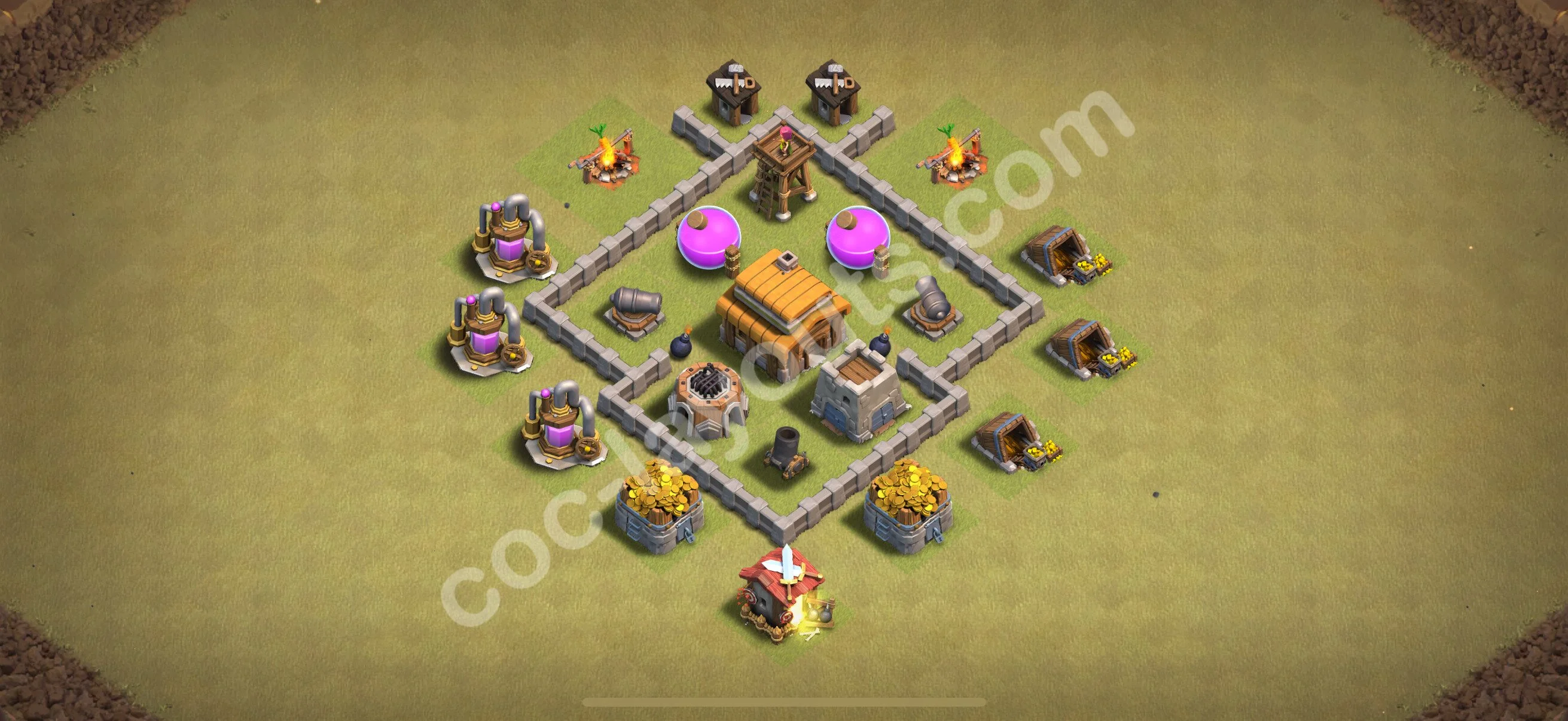Top War Base TH3 - Anti 2 Stars CWL Plan 2026 - Clash of Clans - (#26) — Война TH3