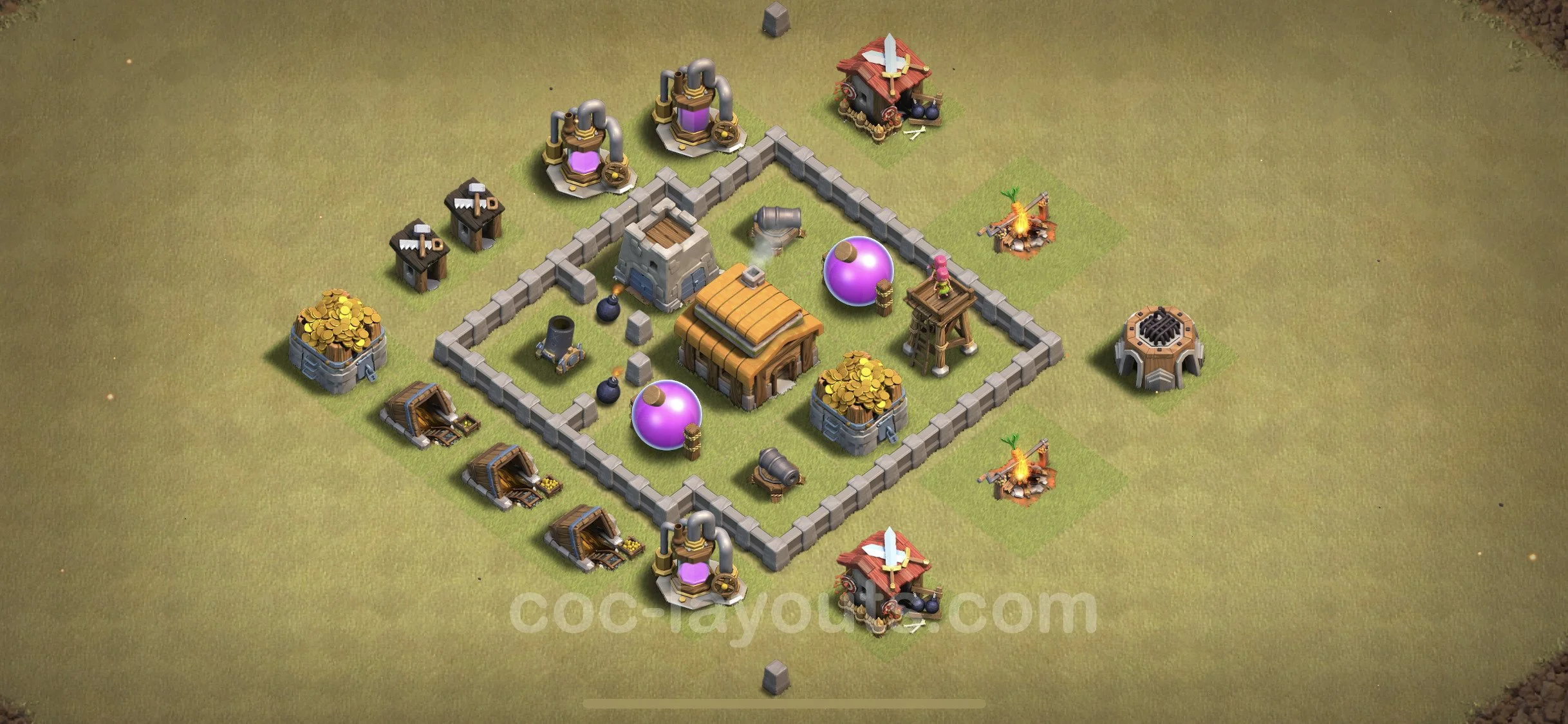 Top War Base TH3, Anti Everything - Anti 3 Stars CWL Plan - Clash of Clans - (#3)