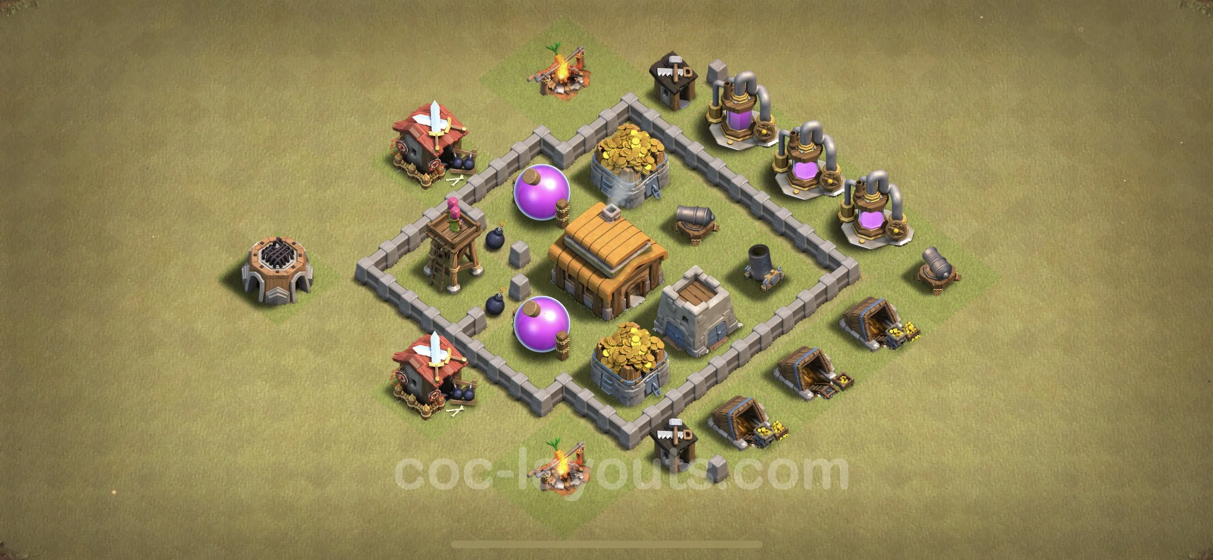 Top War Base TH3, Anti Everything, Anti 3 Stars - CWL Defence Plan - Clash of Clans - (#6) — War TH3