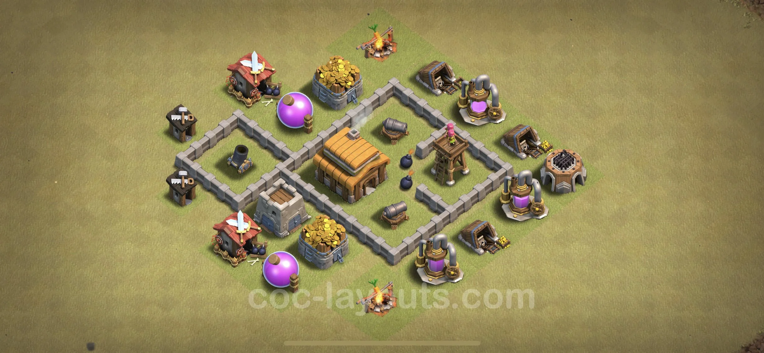 Top War Base TH3, Anti Everything - CWL Defence Plan - Clash of Clans - (#8) — Krieg TH3
