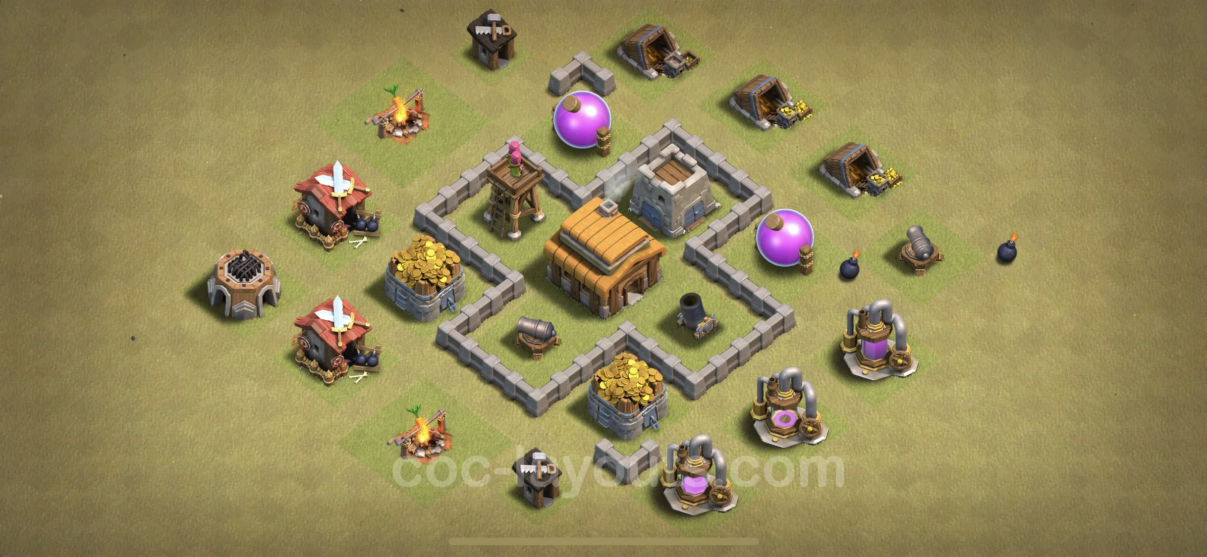 Top War Base TH3, Anti Everything - Anti 3 Stars CWL Plan - Clash of Clans - (#9) — Wojna TH3