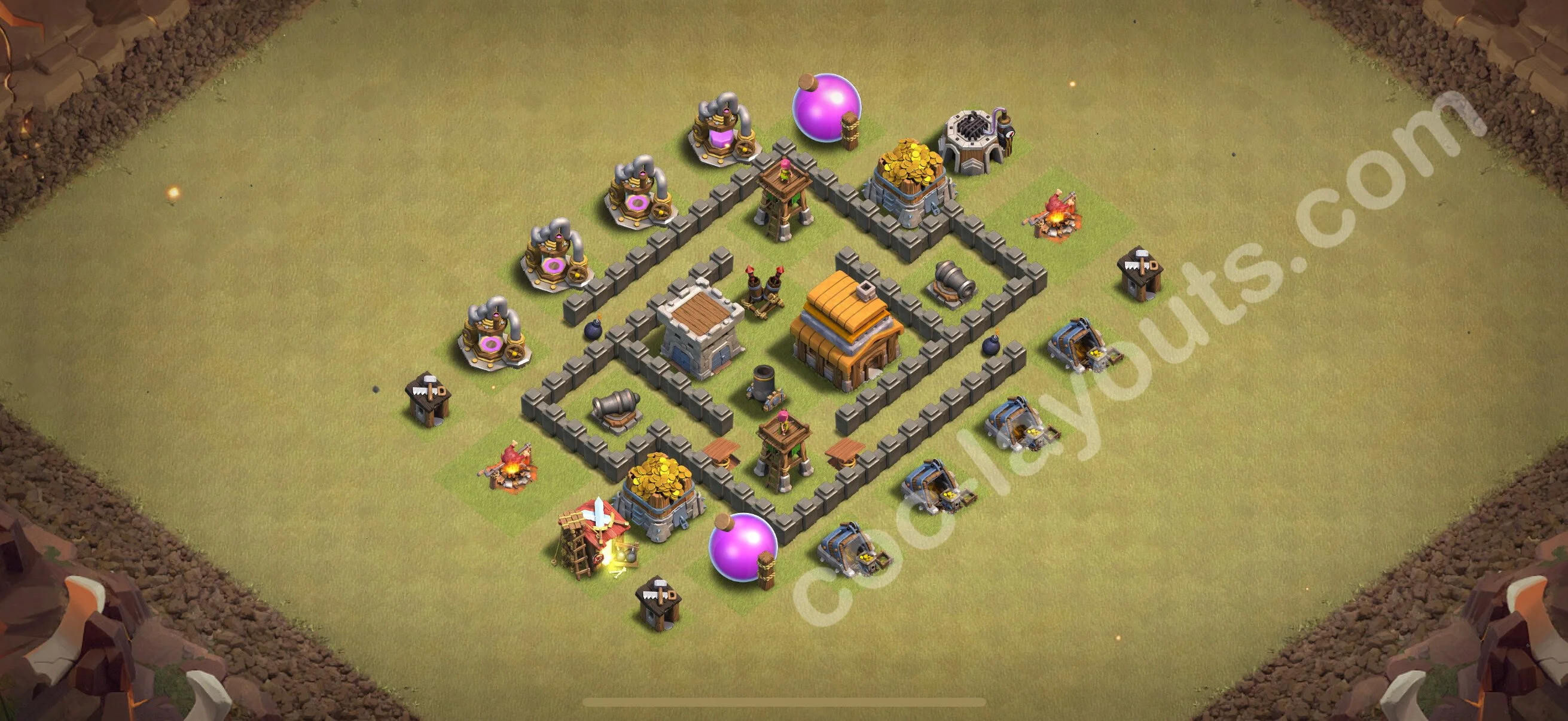 Top War Base TH4 with Link, Anti Everything - Anti 3 Stars CWL Plan 2026 - Clash of Clans - (#37) — Wojna BH4