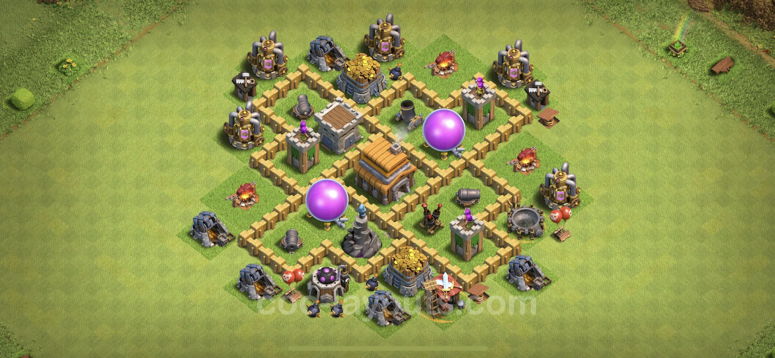 Unbeatable Base TH5 with Link, Anti Everything - best plan / Anti Loot / design - Clash of Clans - (#133) — Défense TH5