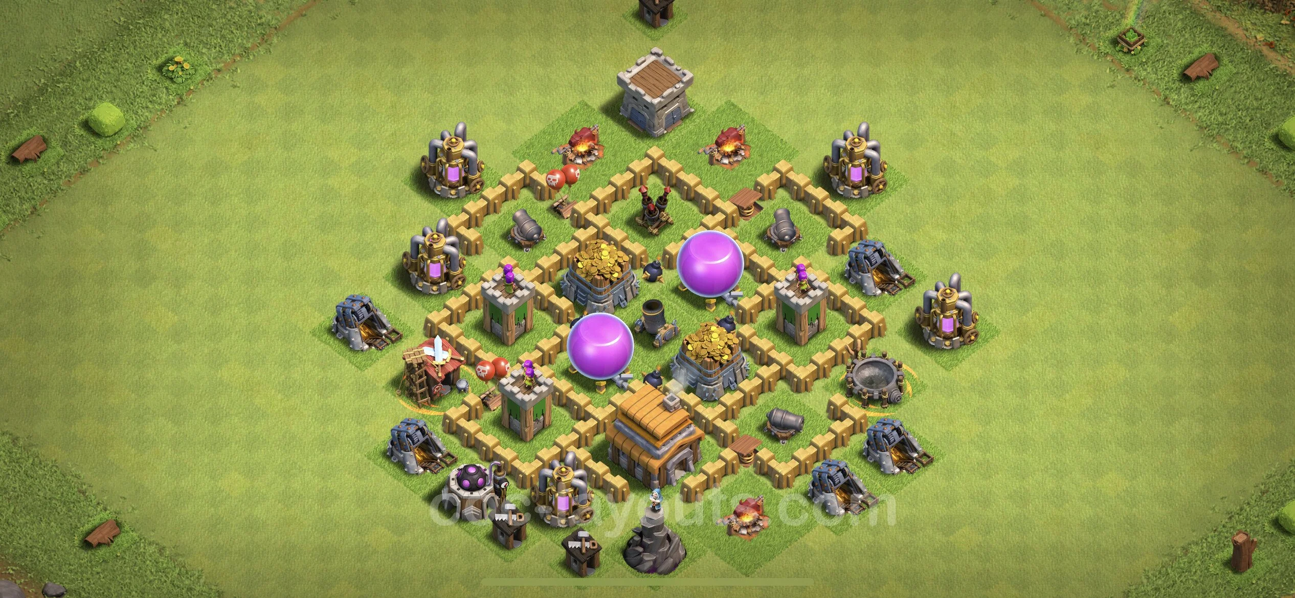 Farming Base TH5 Max Levels with Link - plan / layout / design - Clash of Clans - (#111) — Çiftlik TH5
